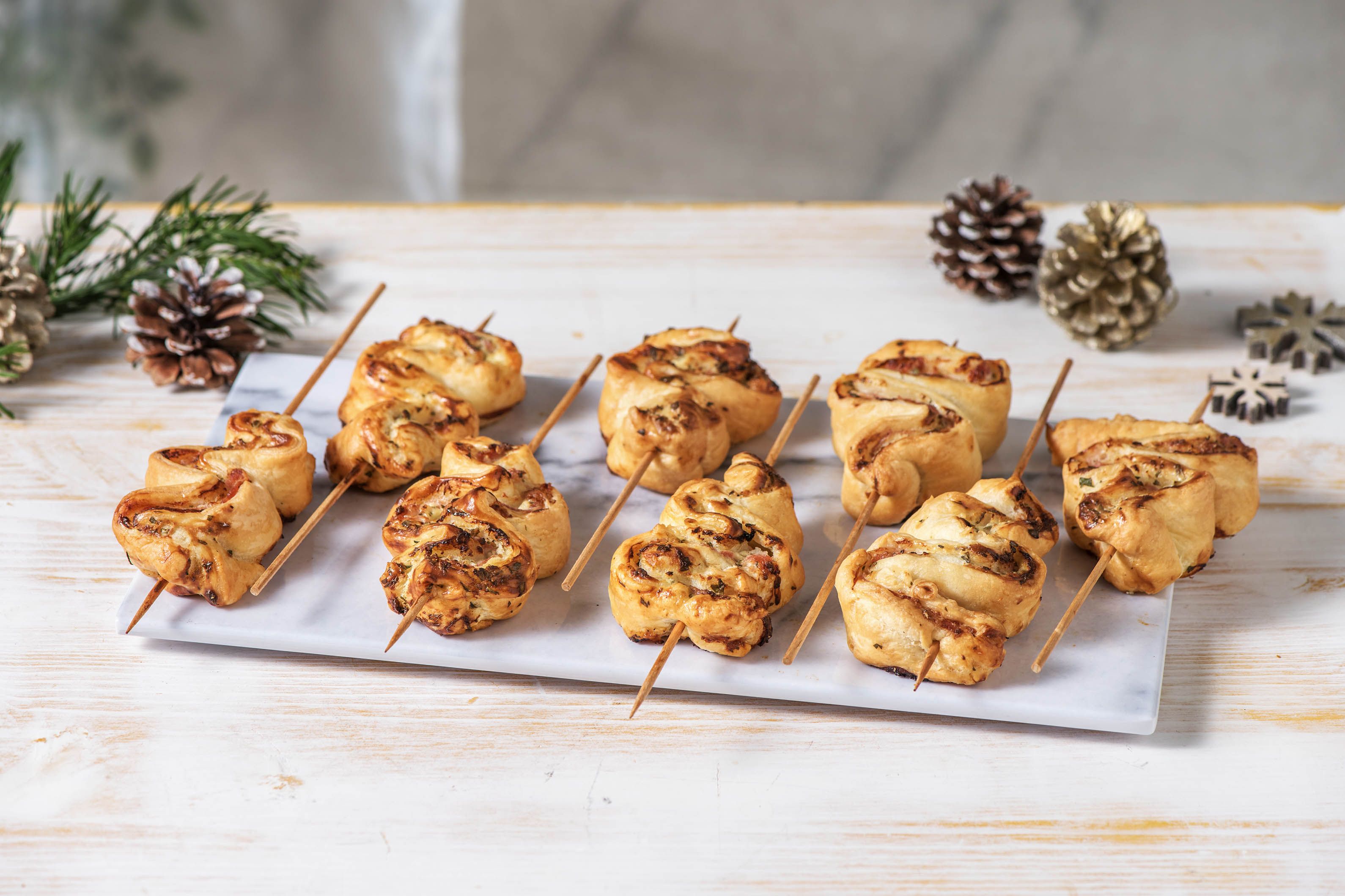 Tannenbäumchen aus  Blätterteig