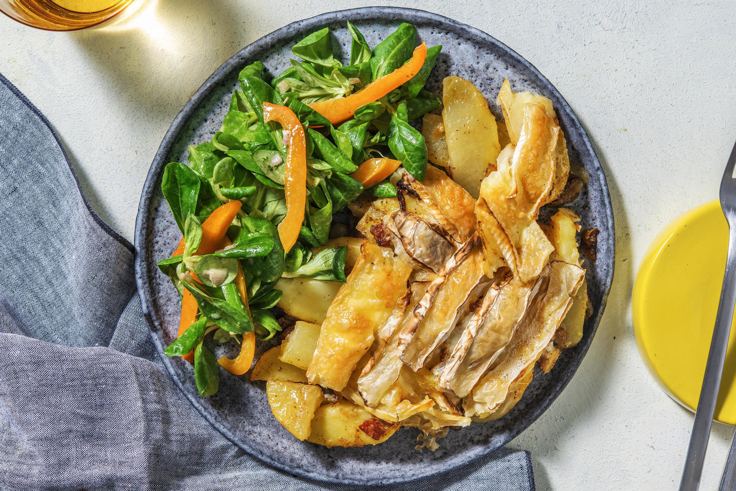 Tartiflette met camembert, brie en spekjes