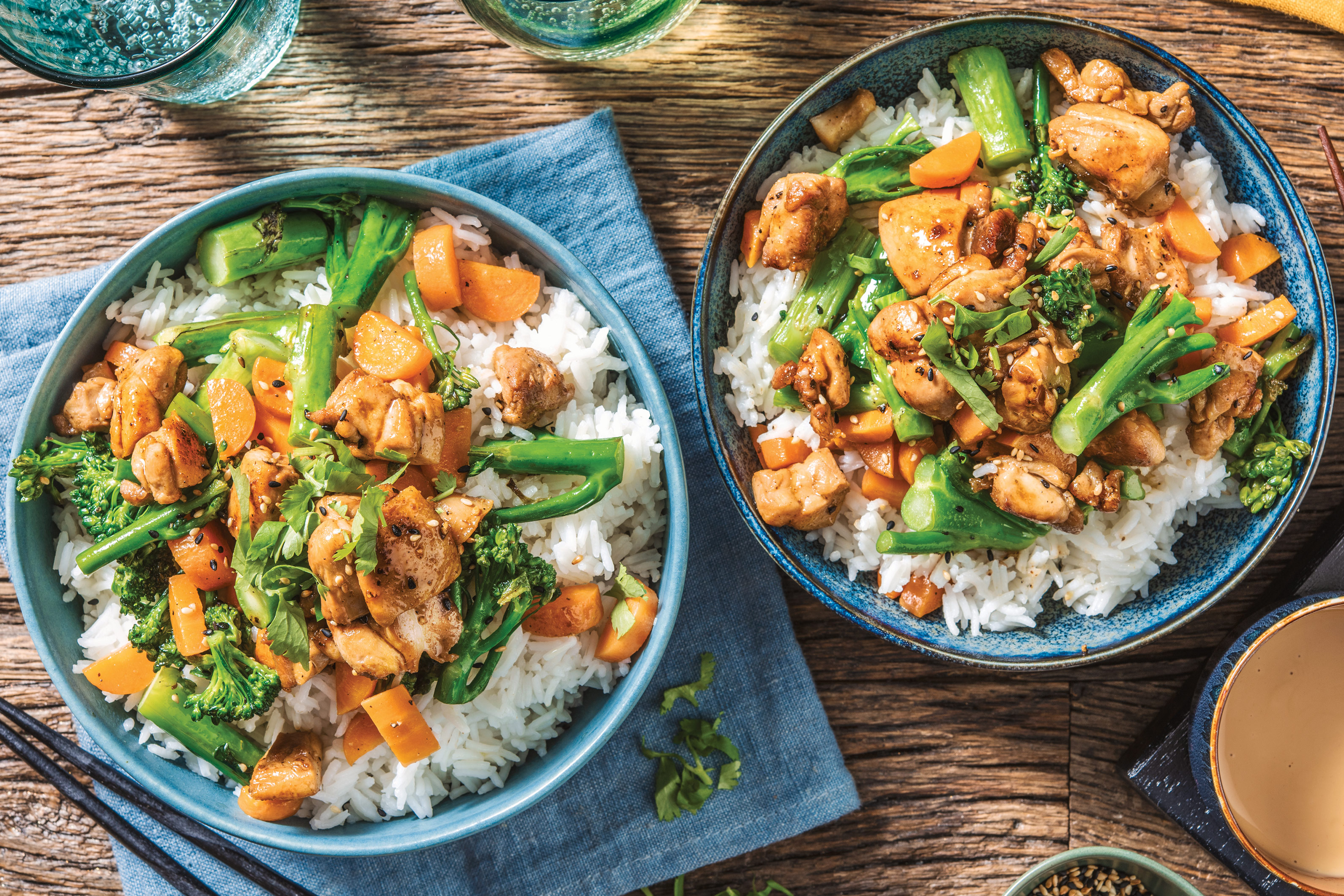 Teriyaki Chicken & Garlic Rice Bowl