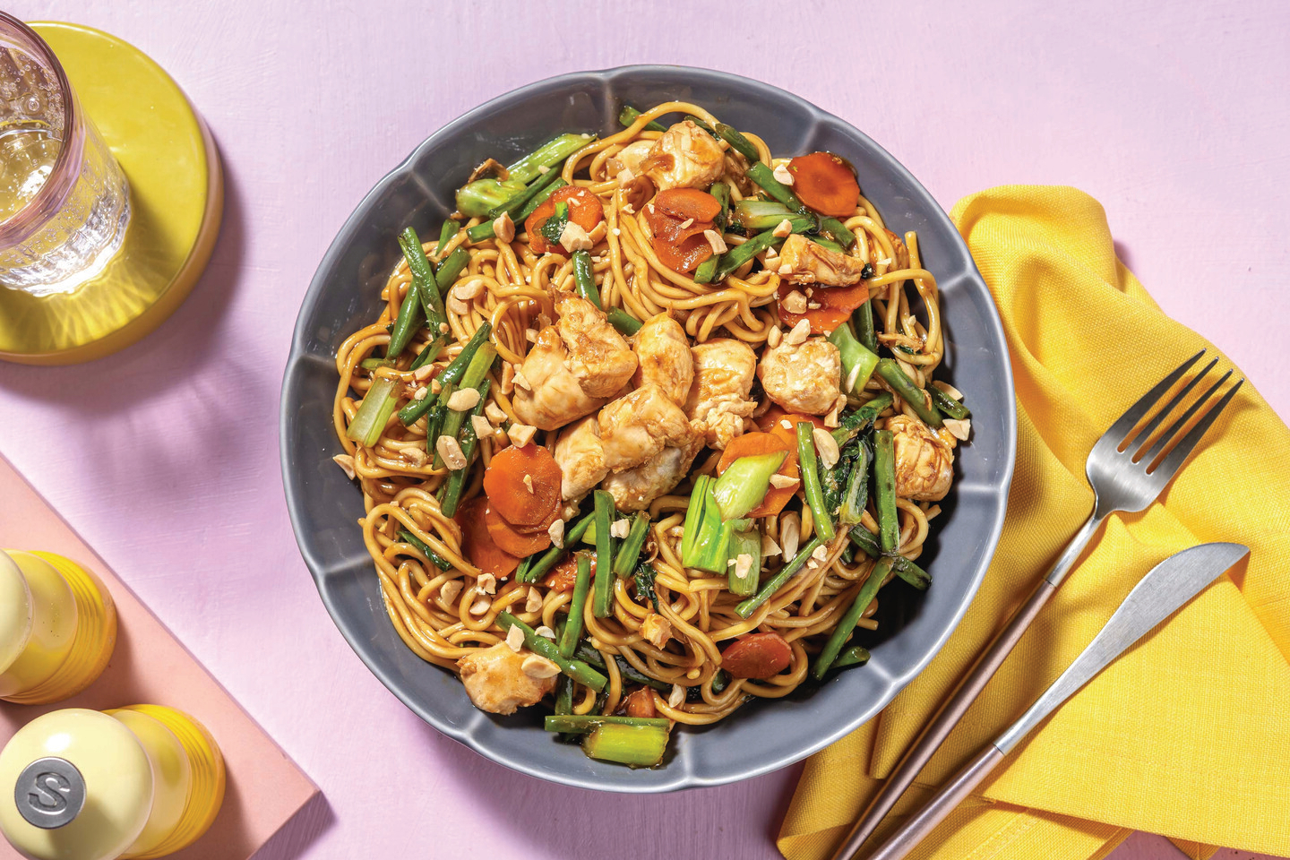 Chinese-Style Chicken Noodle Stir-fry