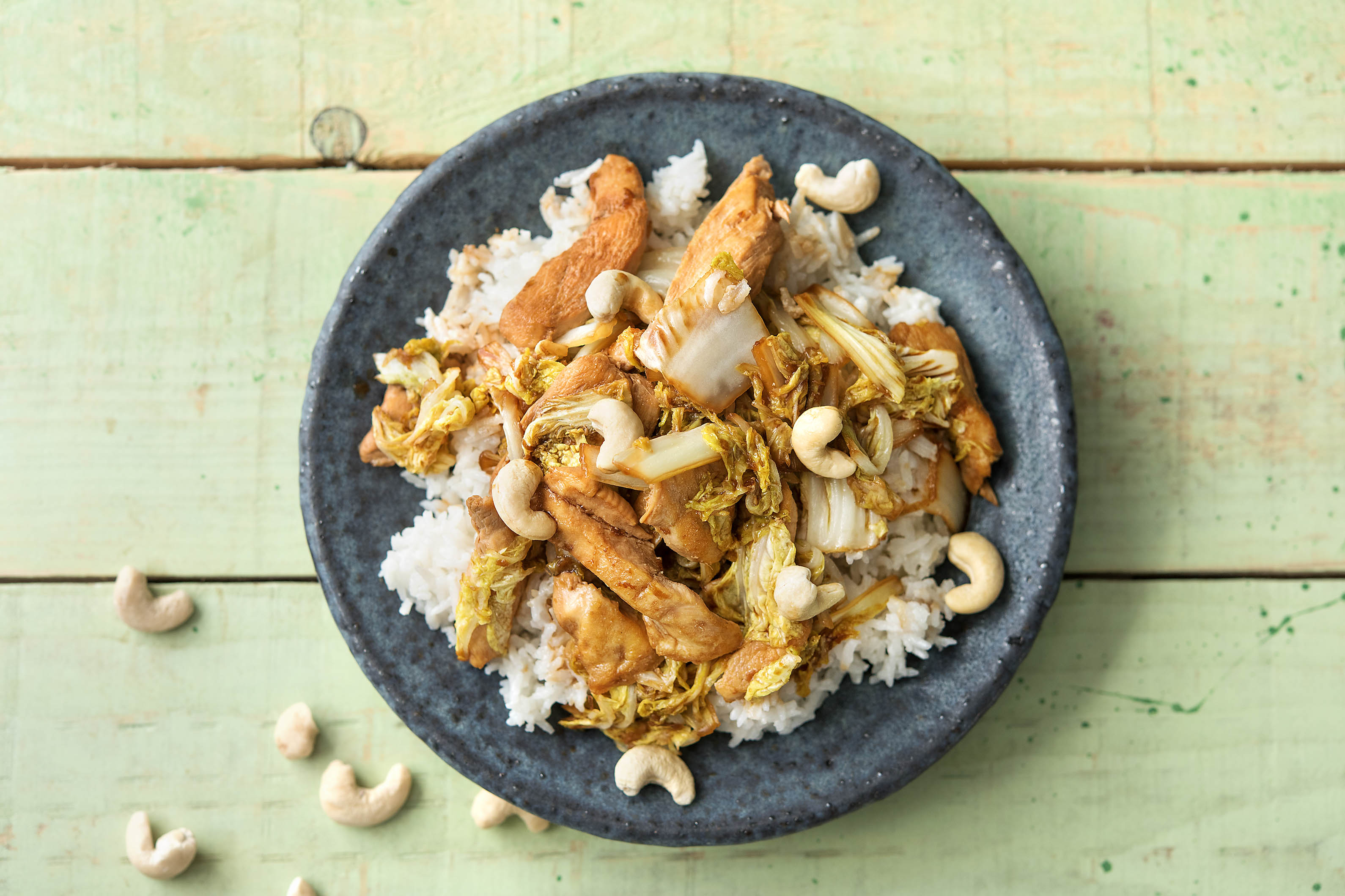 Teriyaki-Chinakohl-Hähnchen-Pfanne