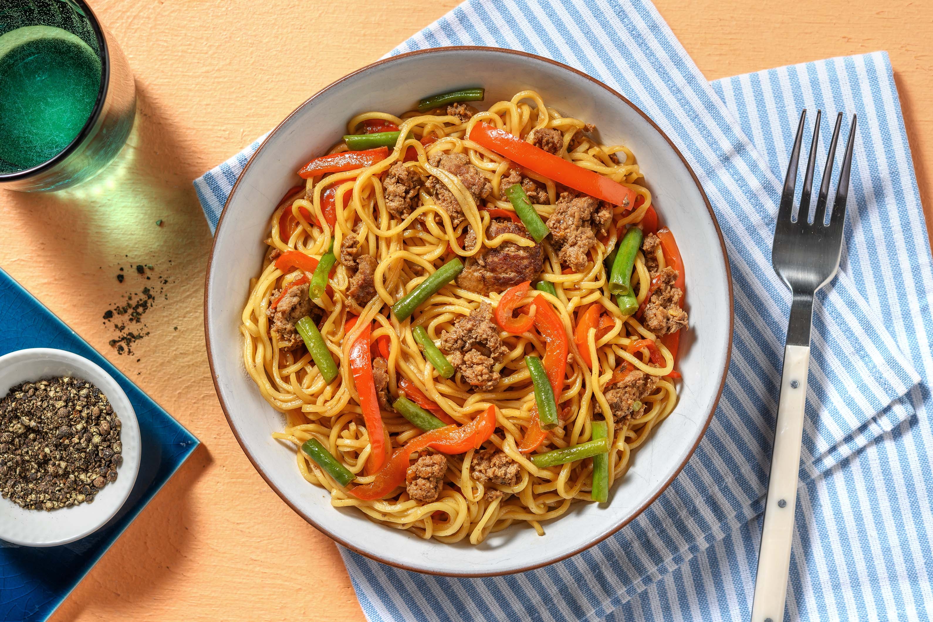 Teriyaki Ginger Beef Noodles