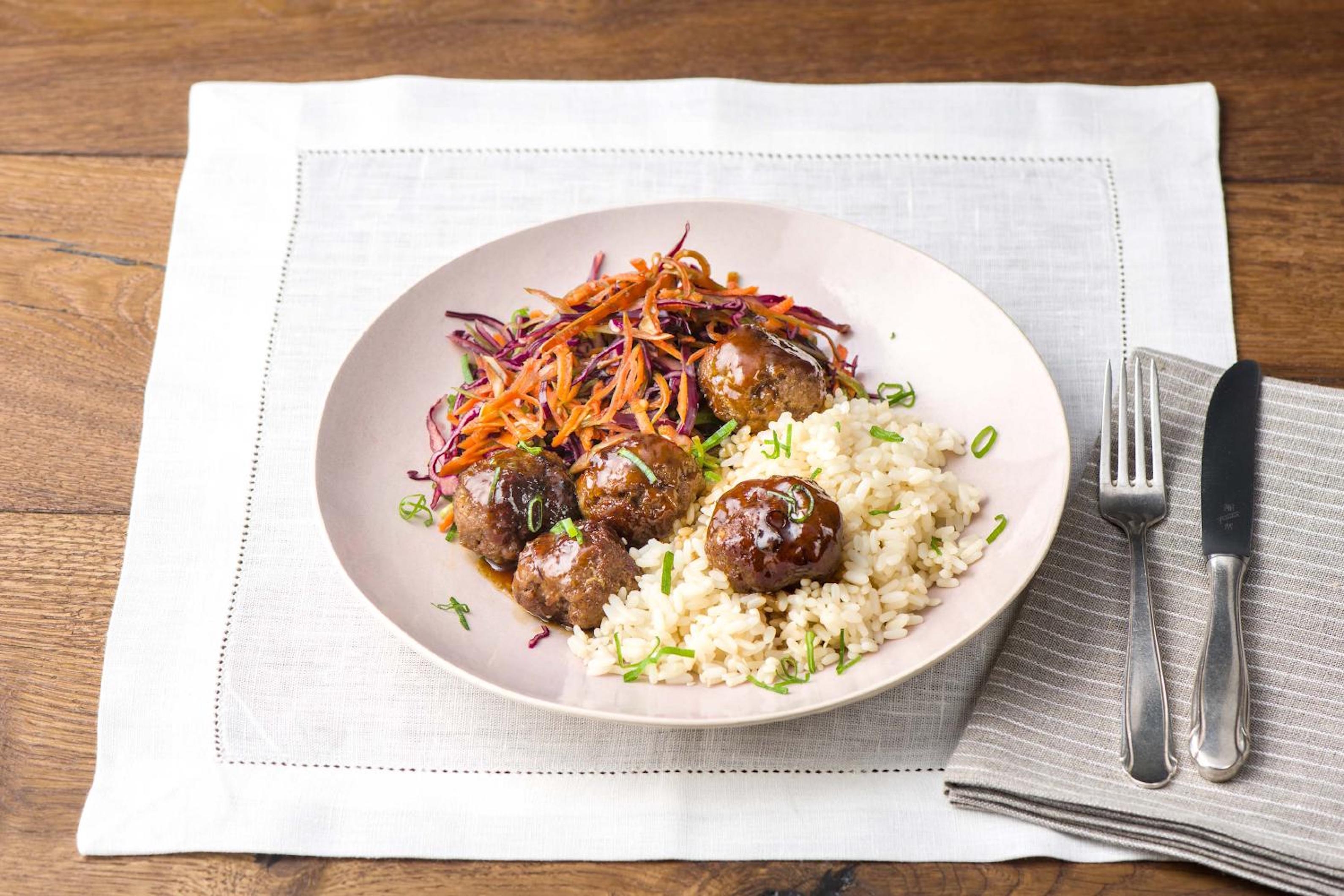 Teriyaki-Glazed Meatballs