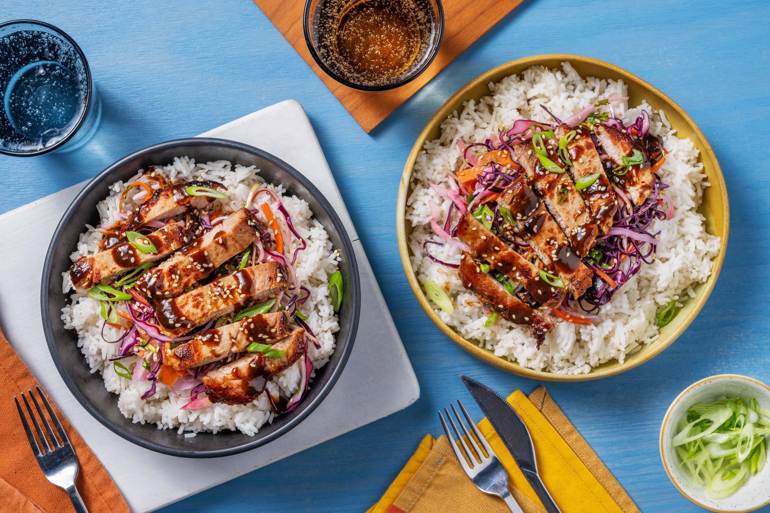 Teriyaki Glazed Pork Steak