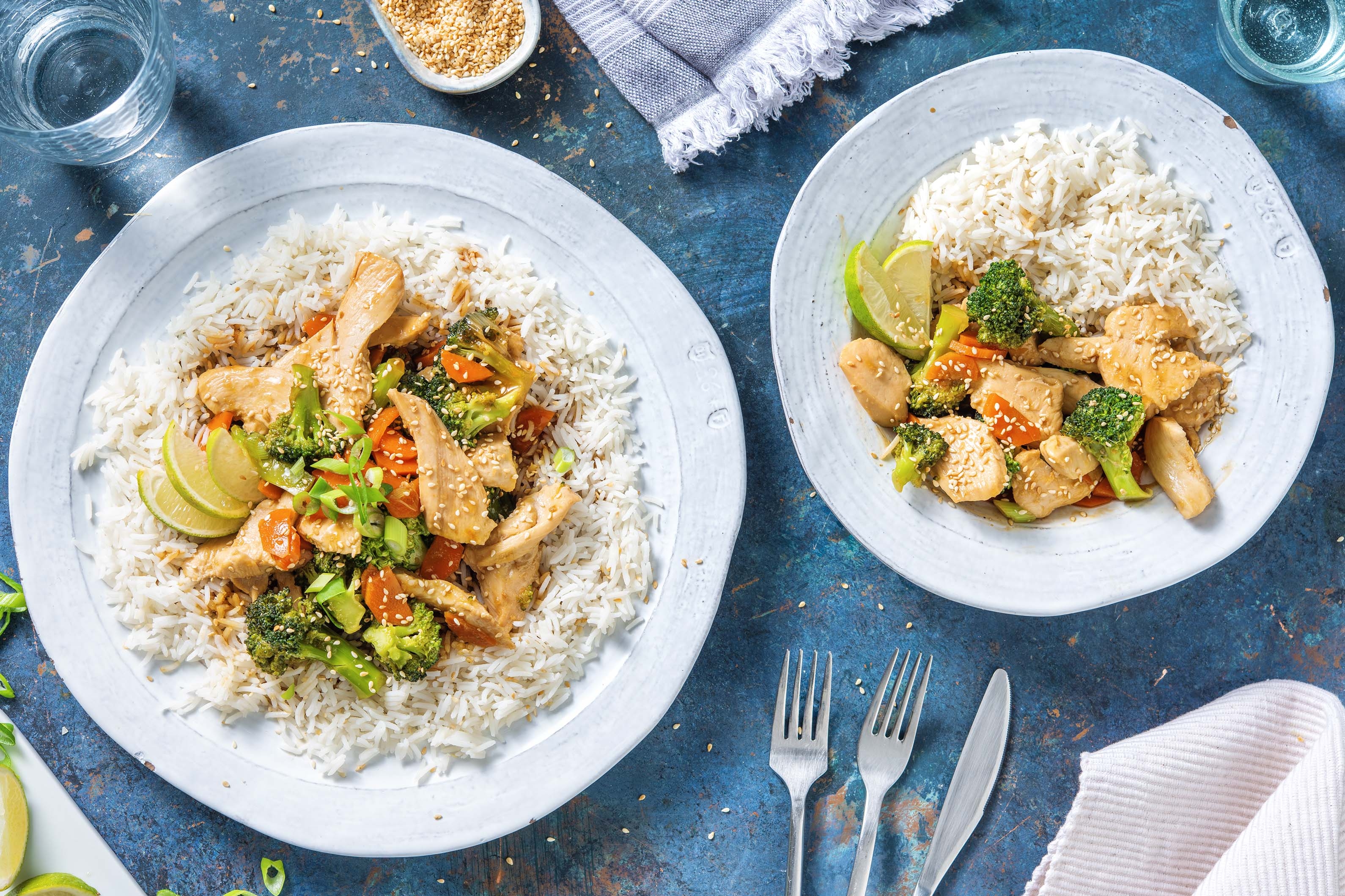 Teriyaki-Hähnchen mit Kokosreis