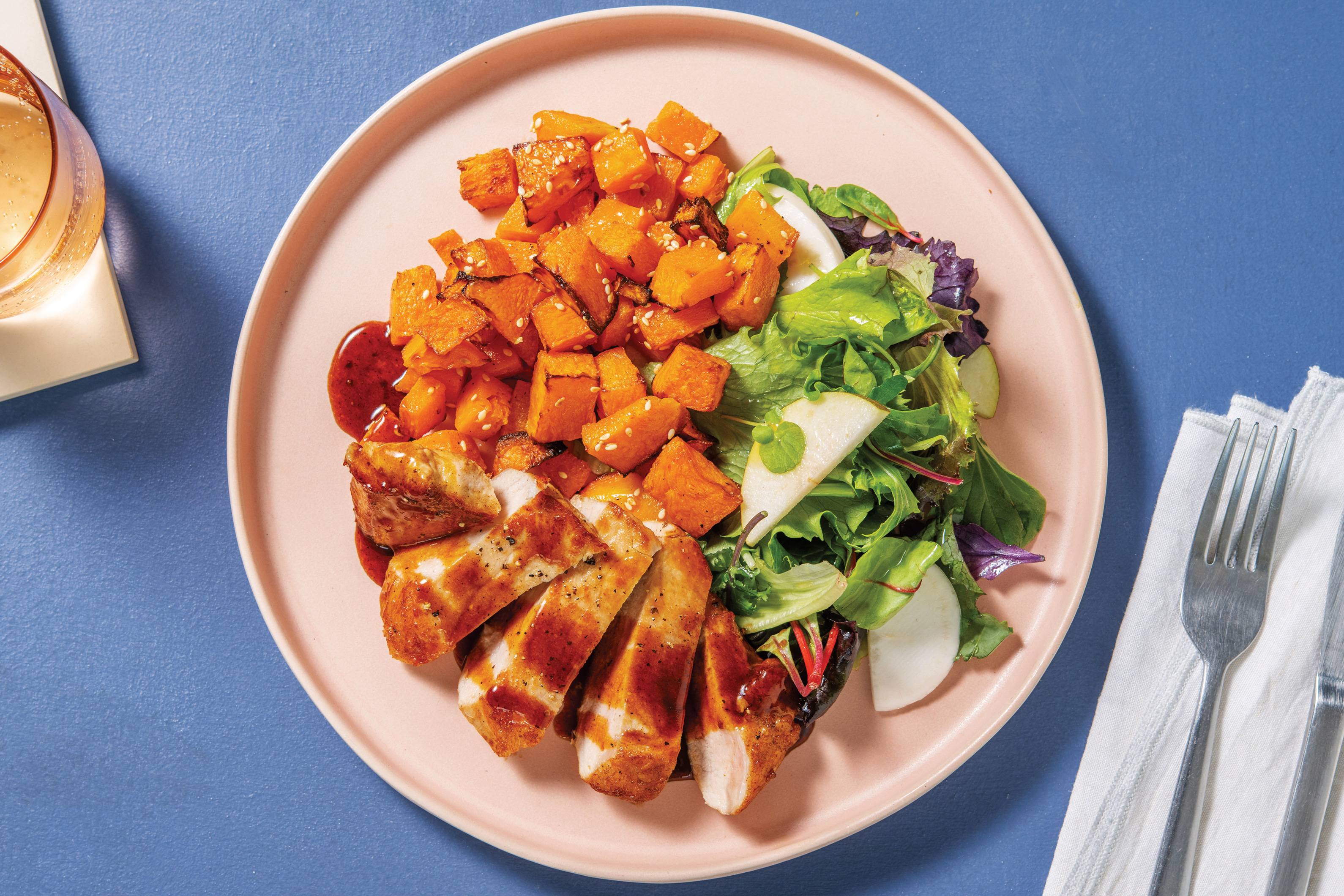 Teriyaki Pork & Roasted Sesame Kumara