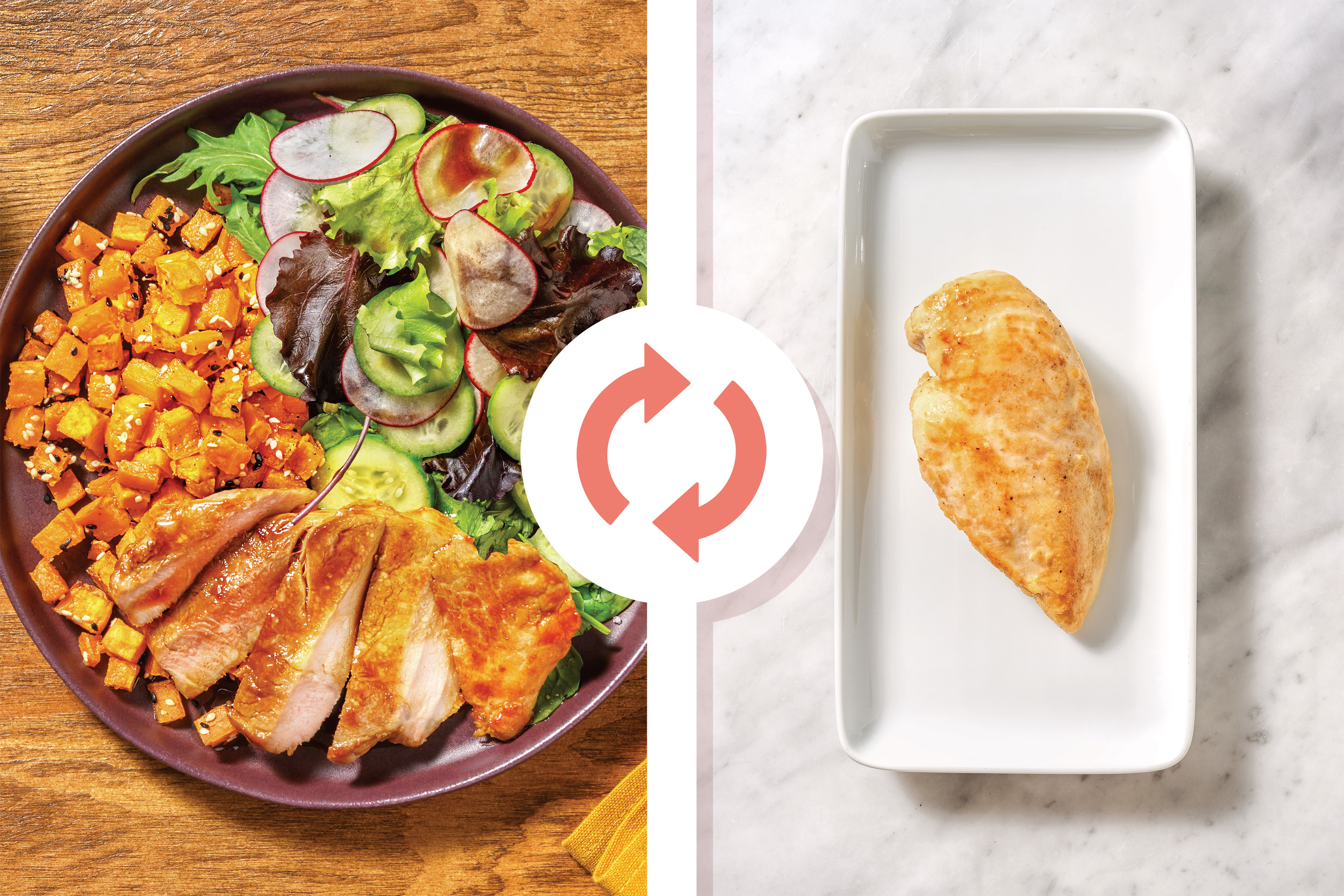 Teriyaki Chicken & Sesame Pumpkin Wedges