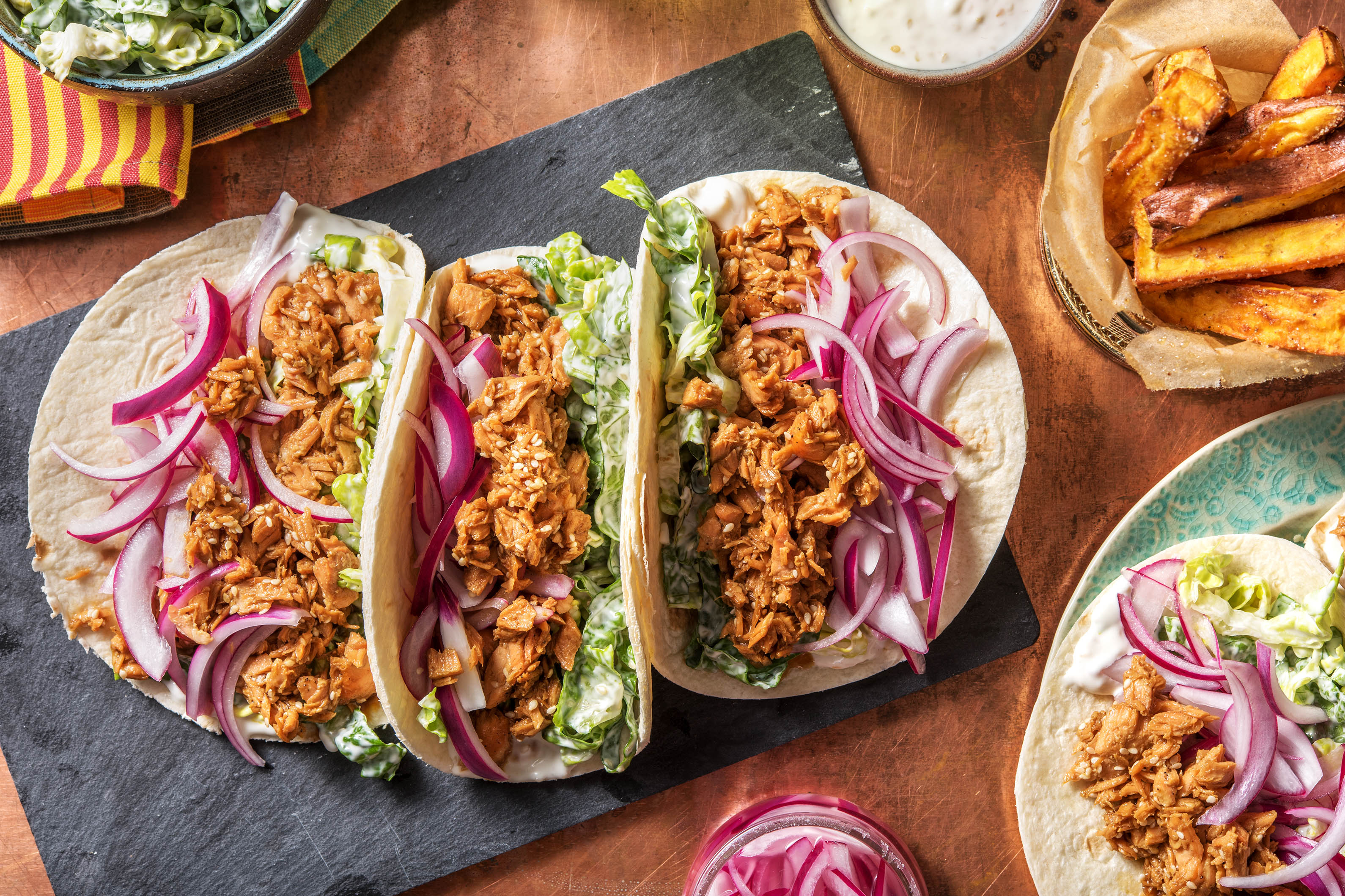 Teriyaki Salmon Tacos