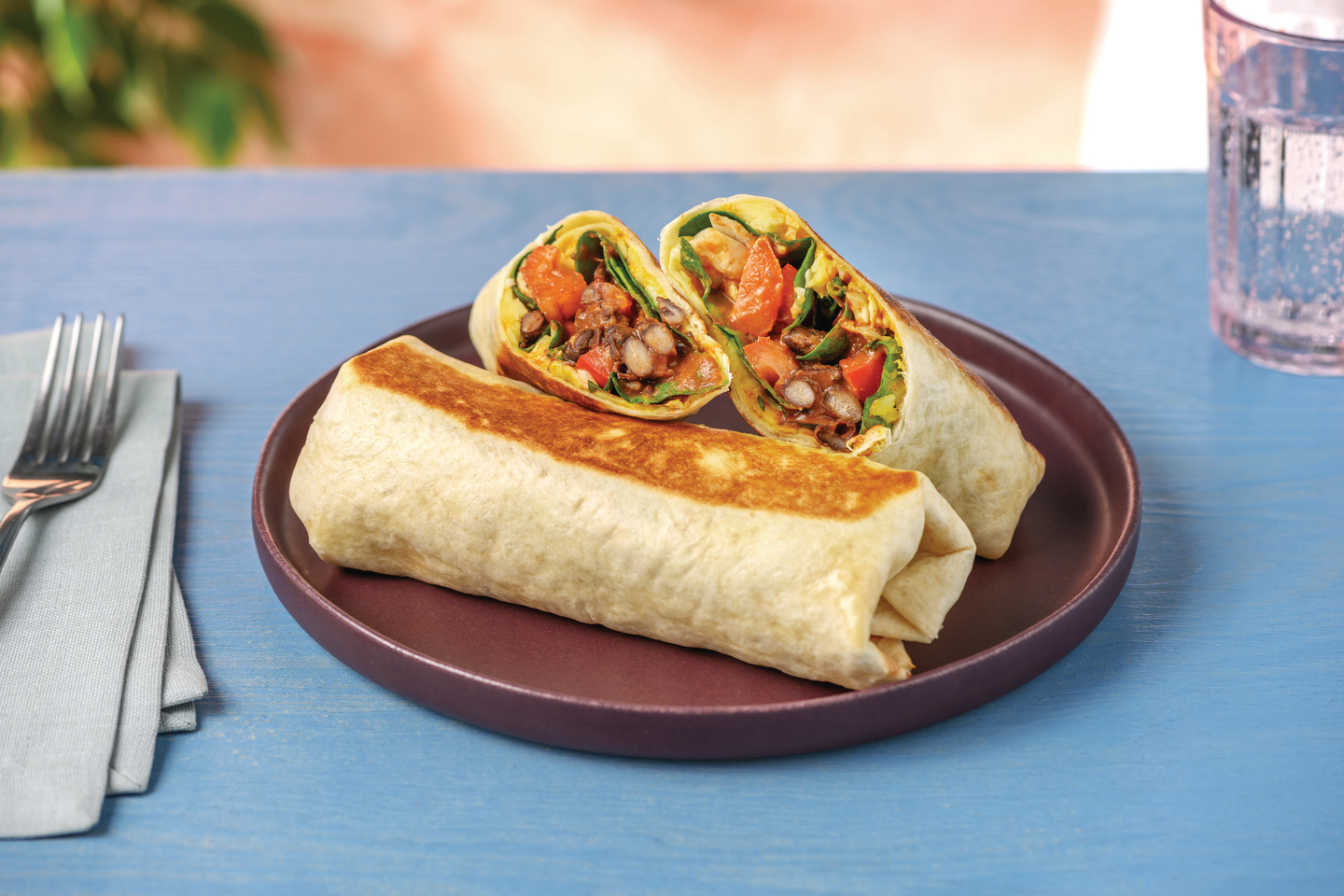 Tex-Mex Black Bean Wraps with Cheese & Smokey Aioli