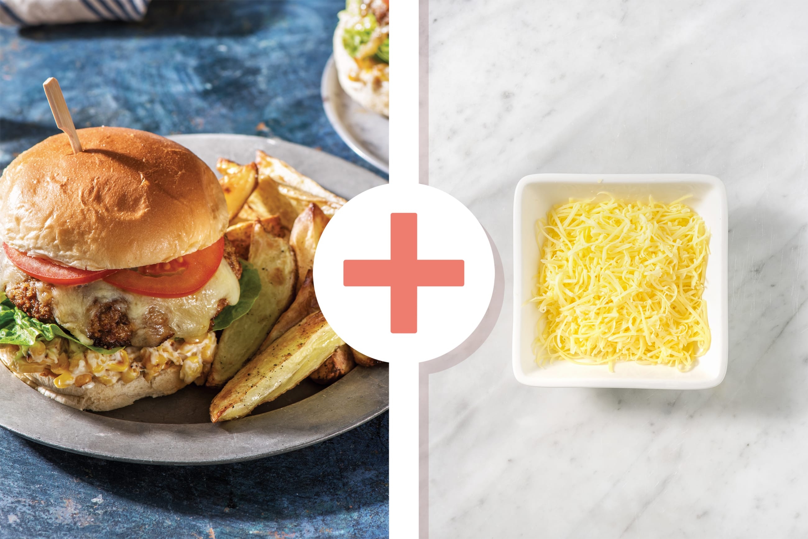 Double Cheesy BBQ Beef Burger