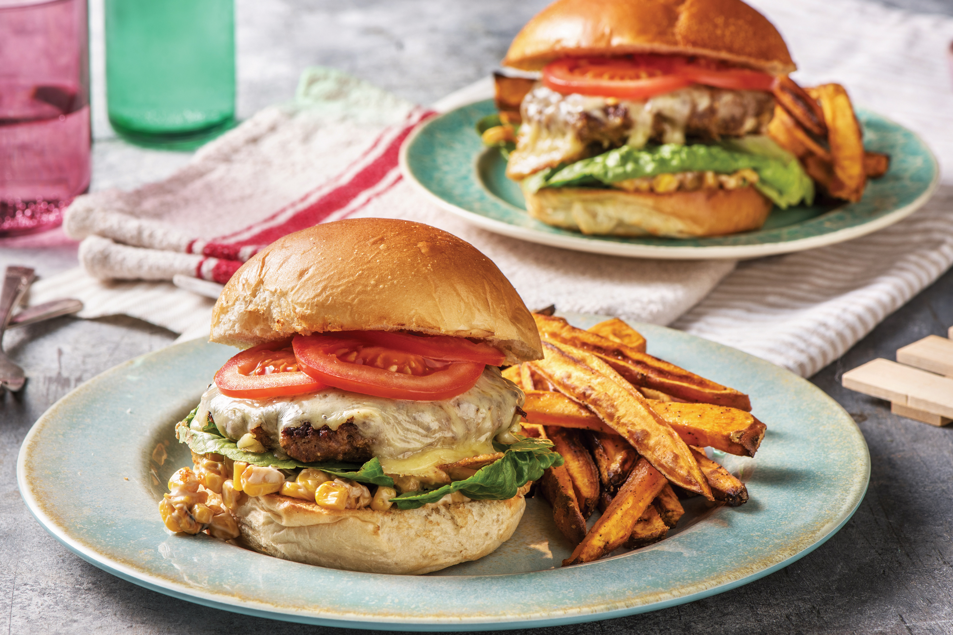 Tex-Mex Cheesy Beef Burger