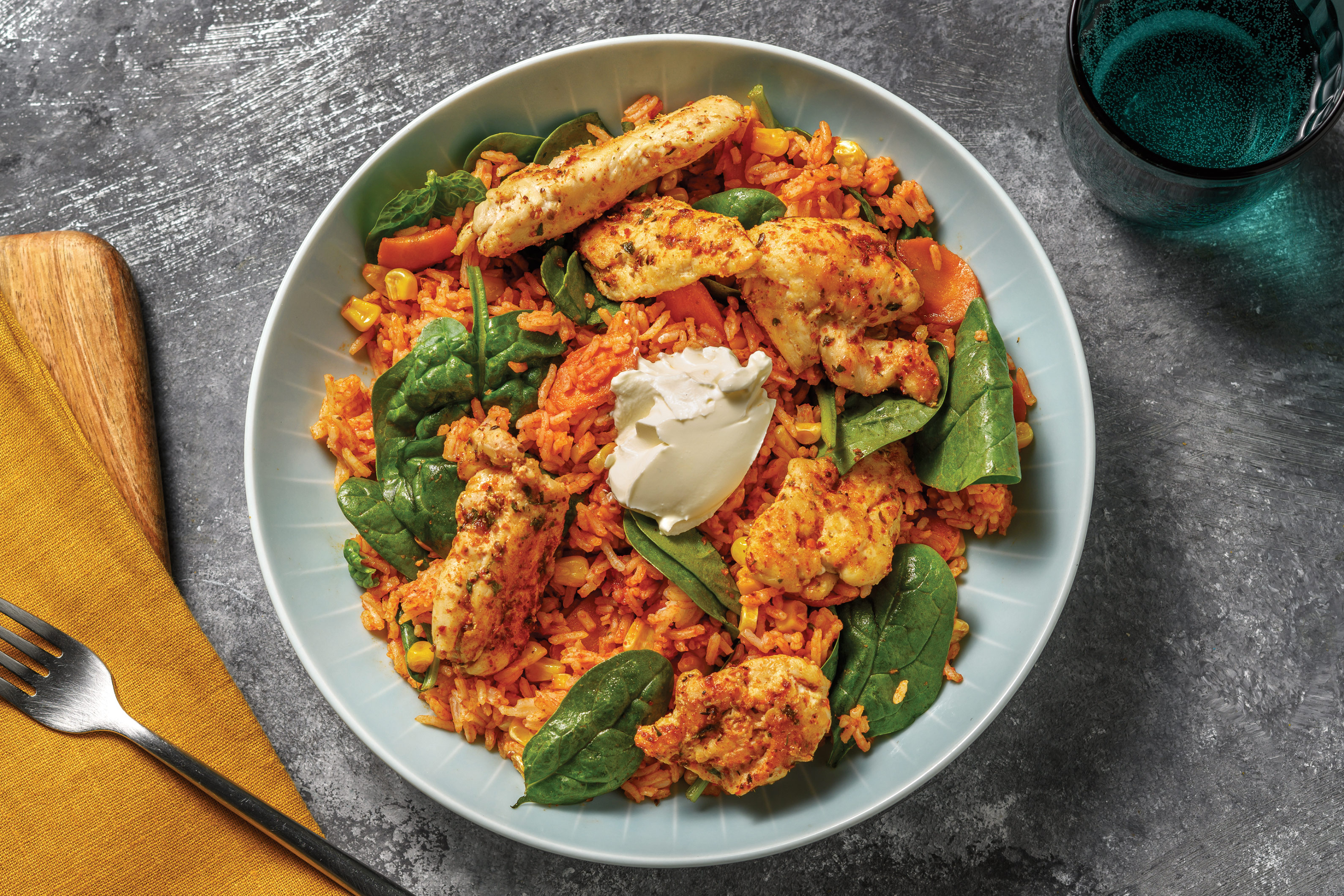 Tex-Mex Chicken & Baked Rice