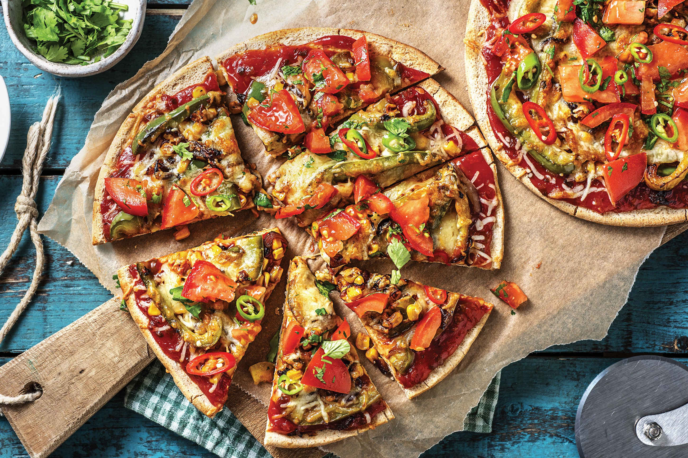 Tex-Mex Corn & Capsicum Pizza