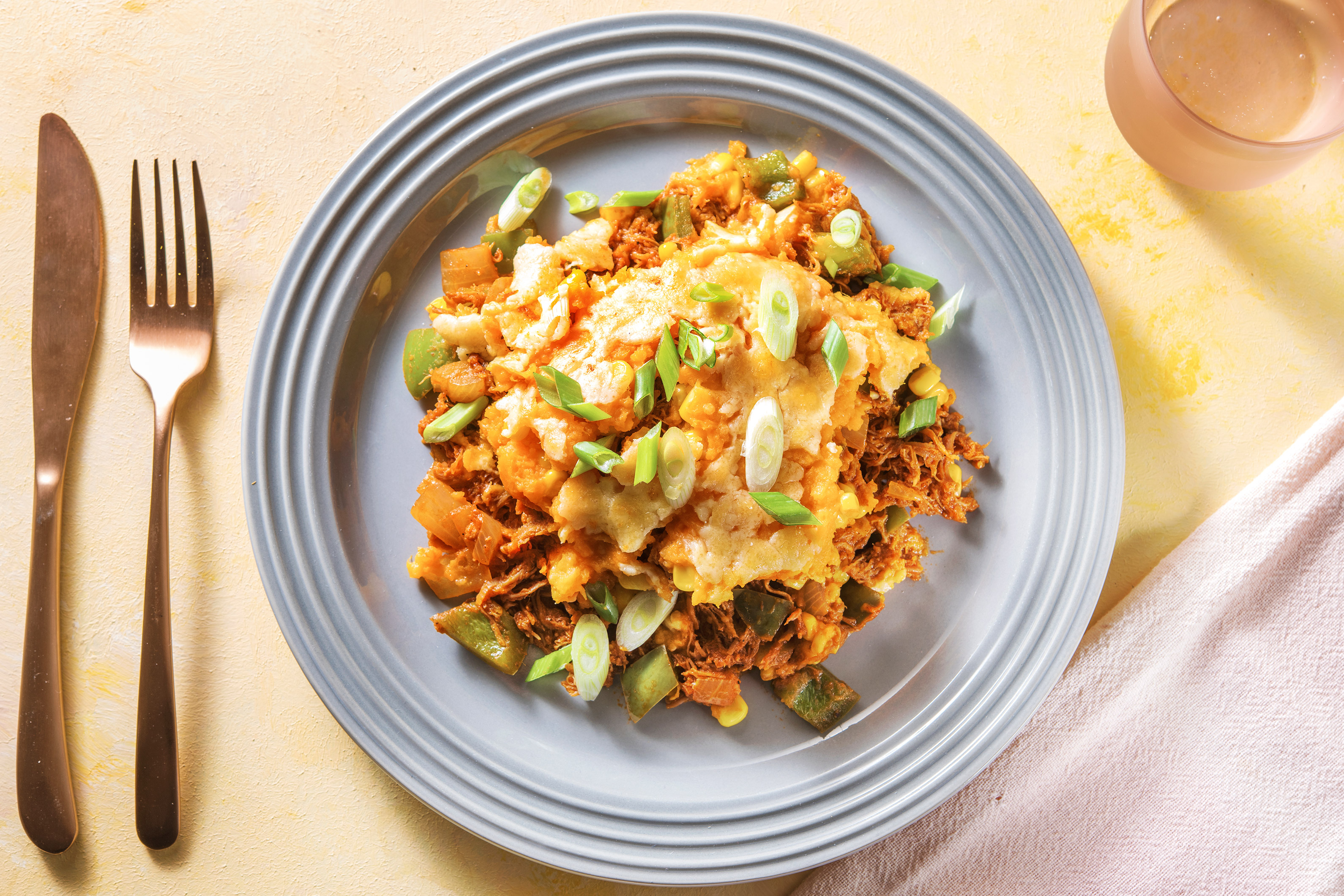 Pâte chinois au porc effiloché