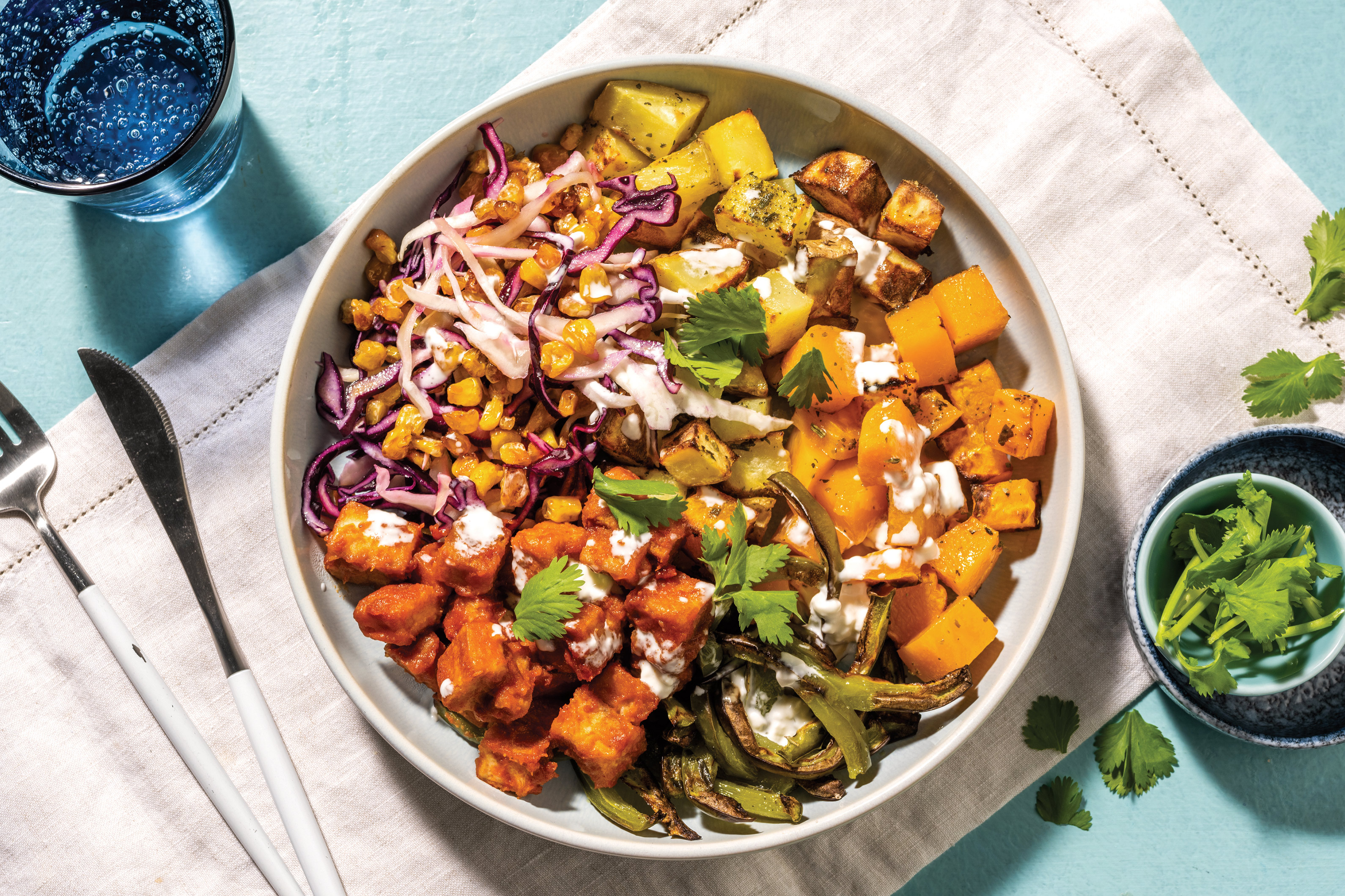 Tex-Mex Tofu & Easy-Prep Pumpkin Bliss Bowl