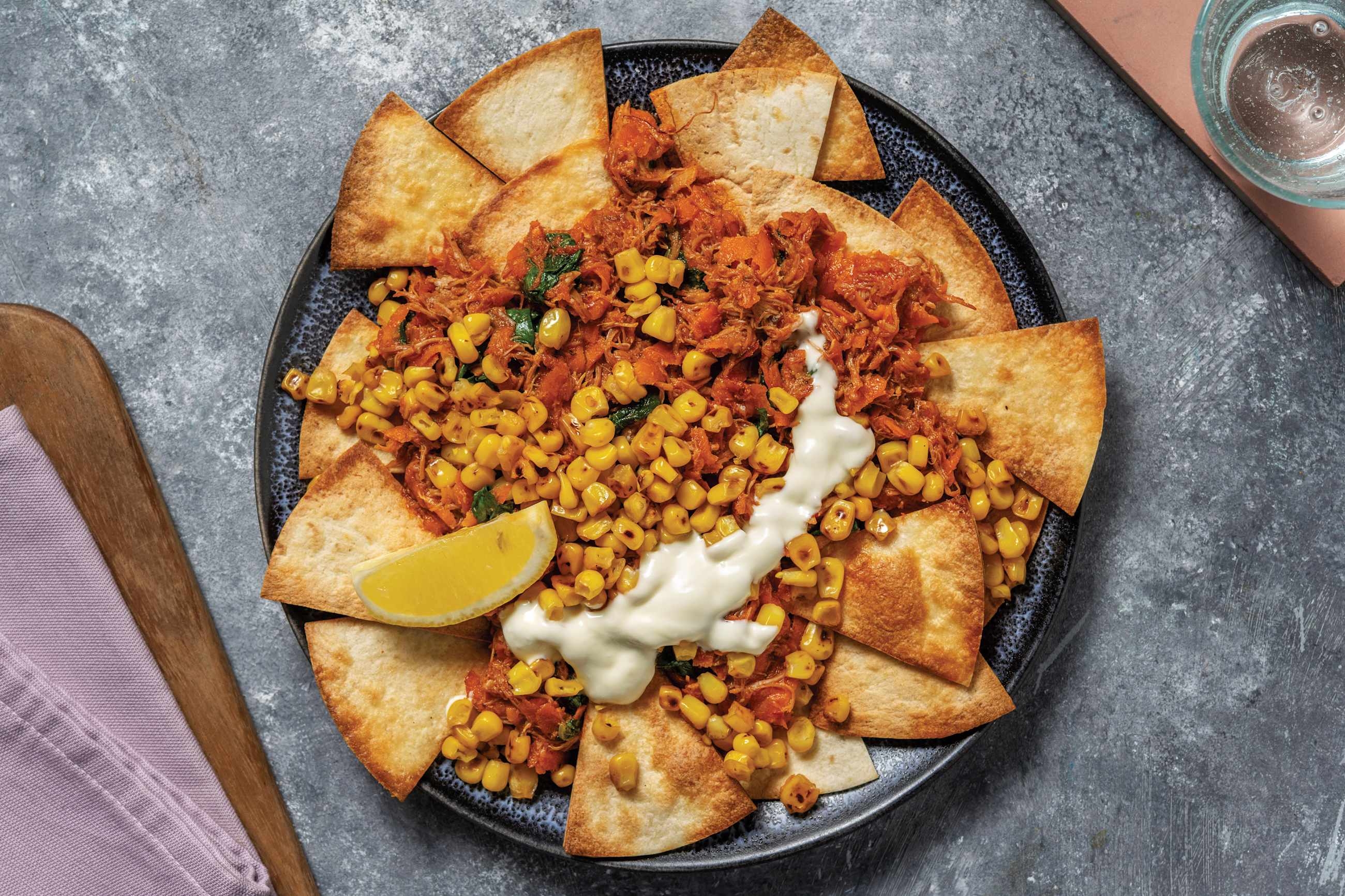 Tex-Mex Pulled Pork Nachos