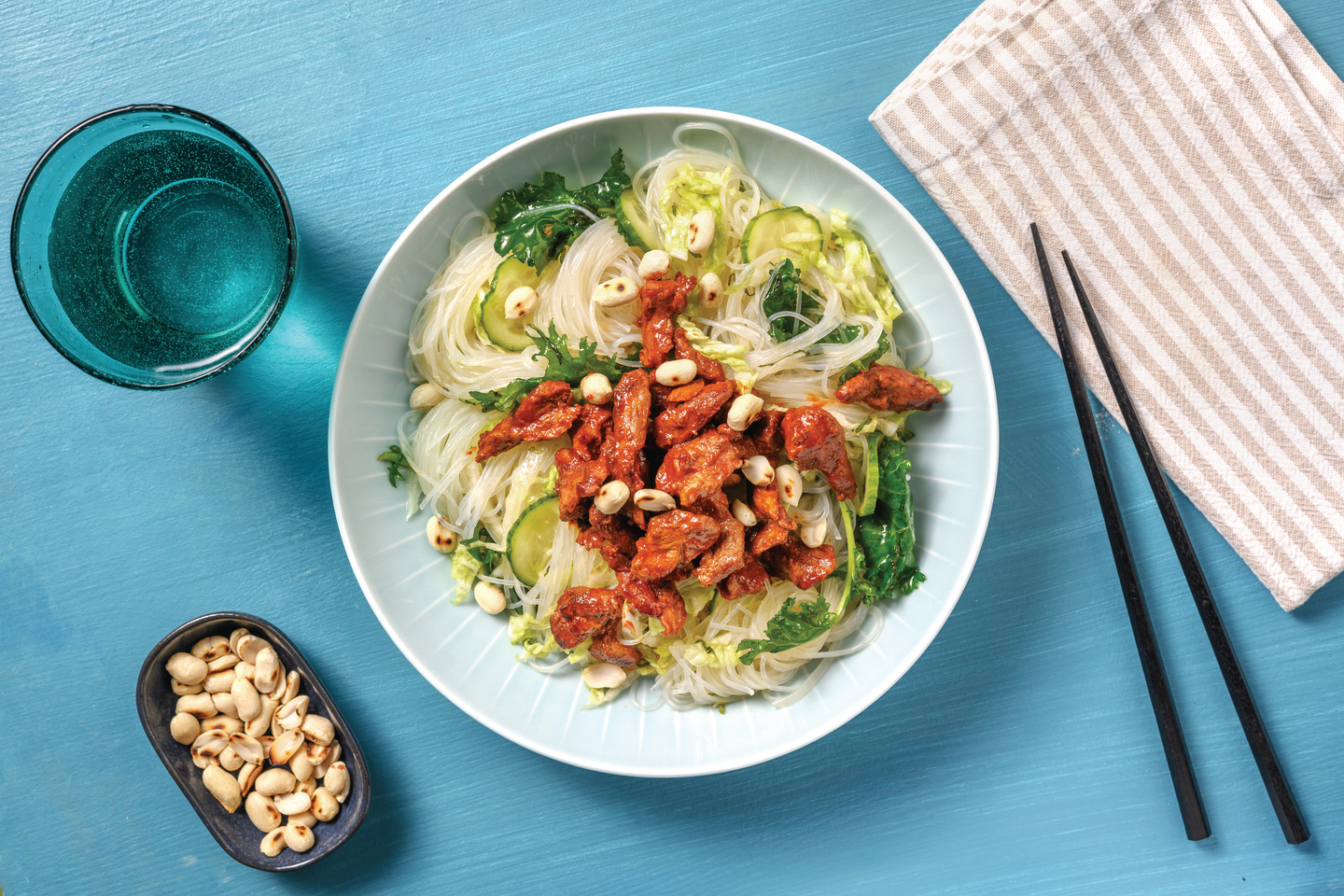 Thai Beef Vermicelli & Kale Salad with Sesame Sweet Chilli Dressing