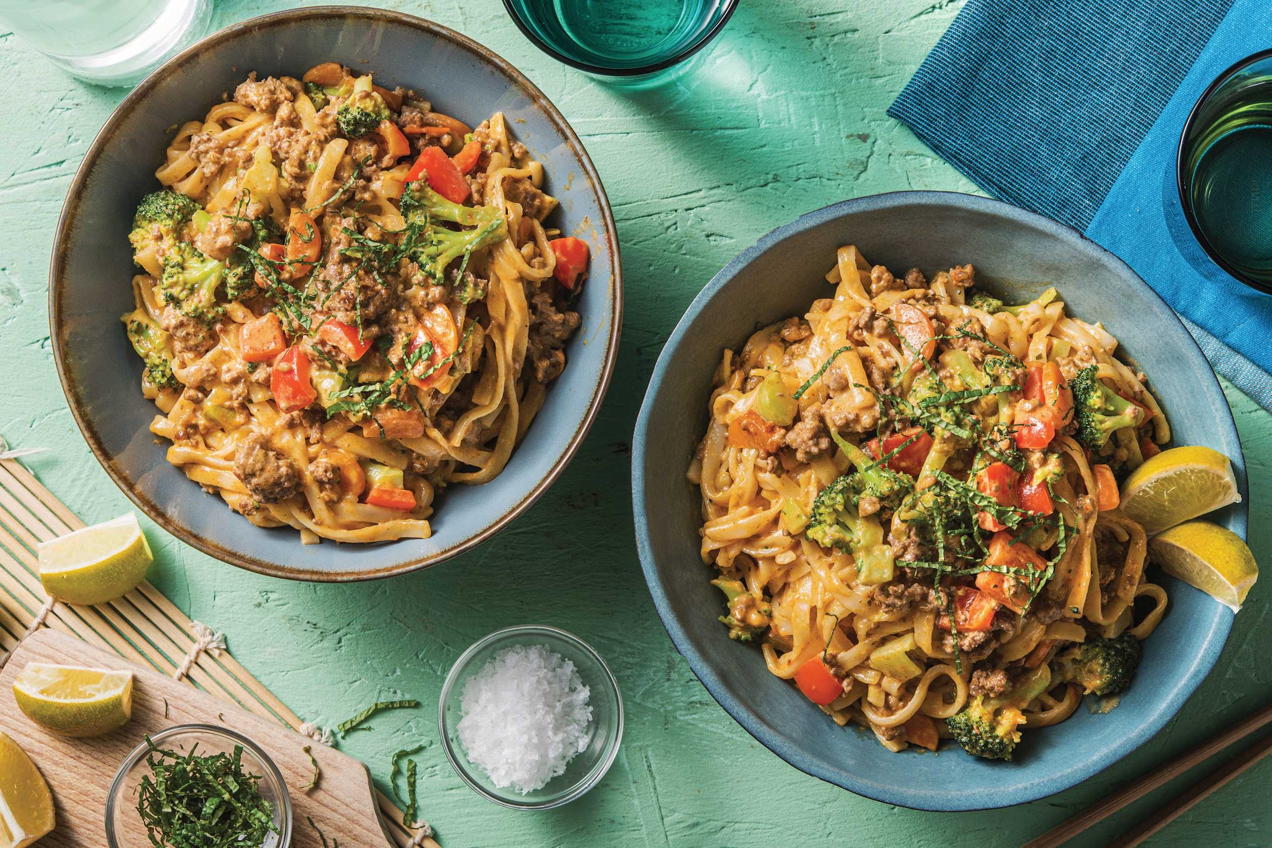 Thai Coconut Beef & Lime Noodles