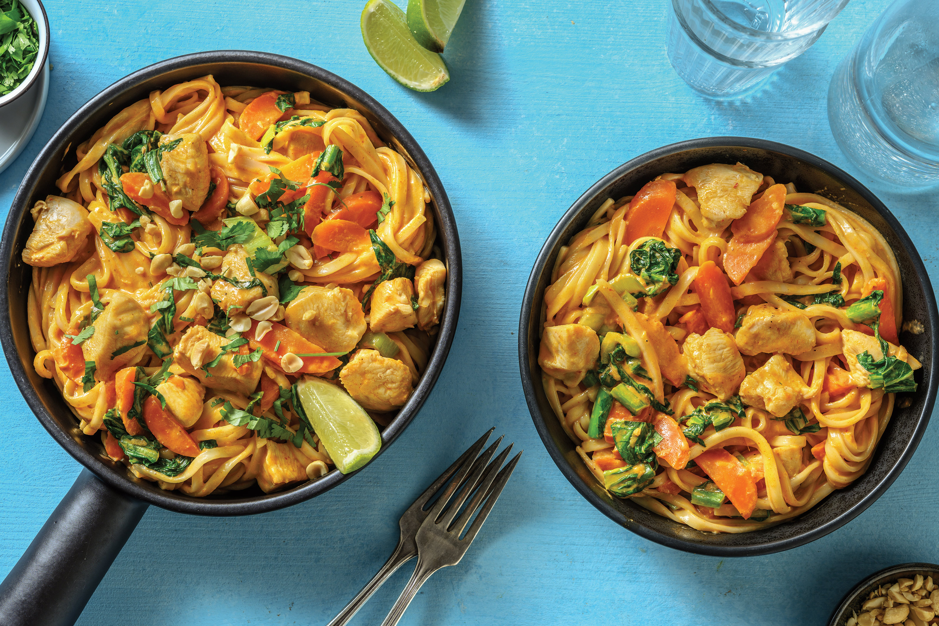 Thai Red Chicken Coconut Noodles