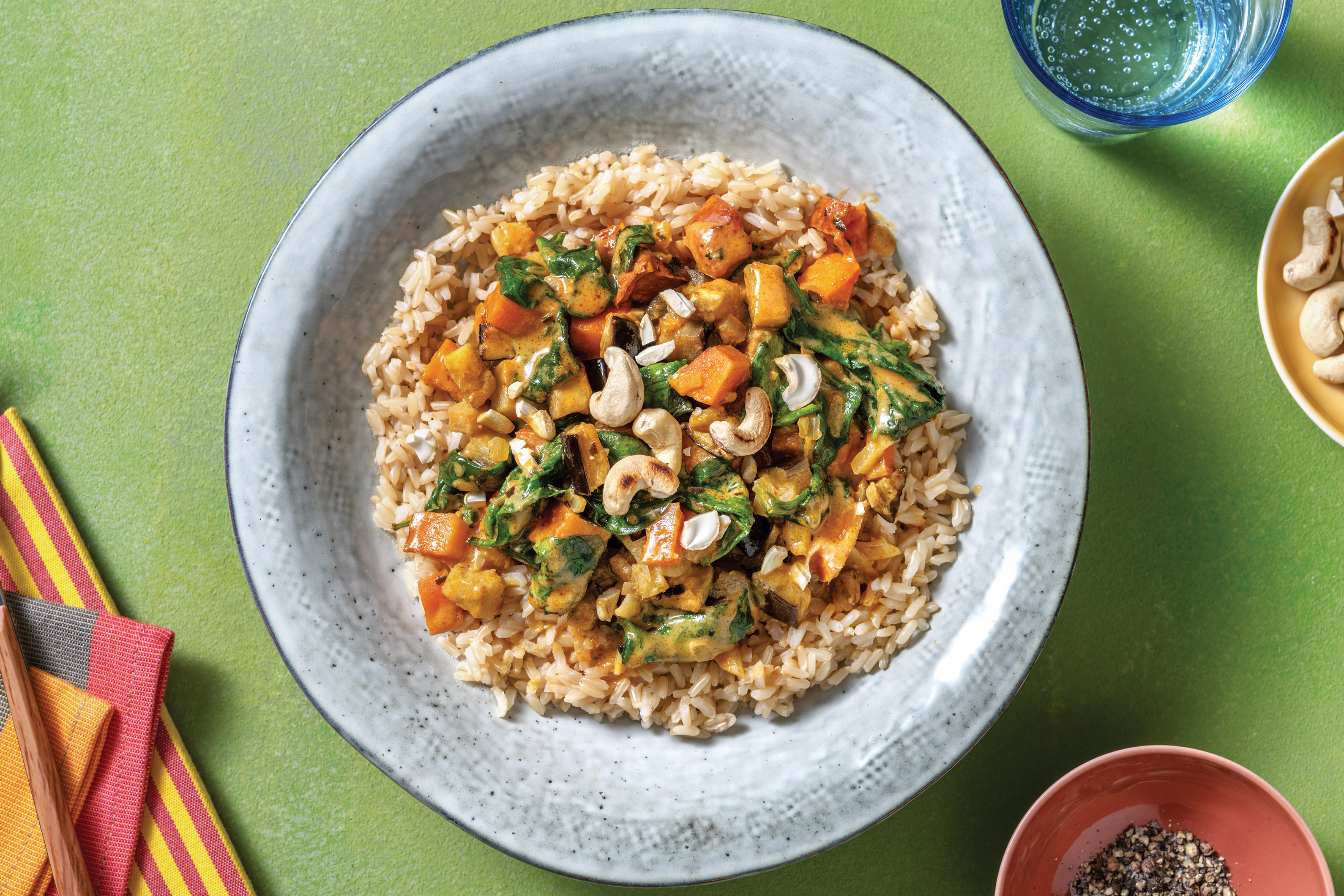 Thai Sweet Potato & Eggplant Red Curry