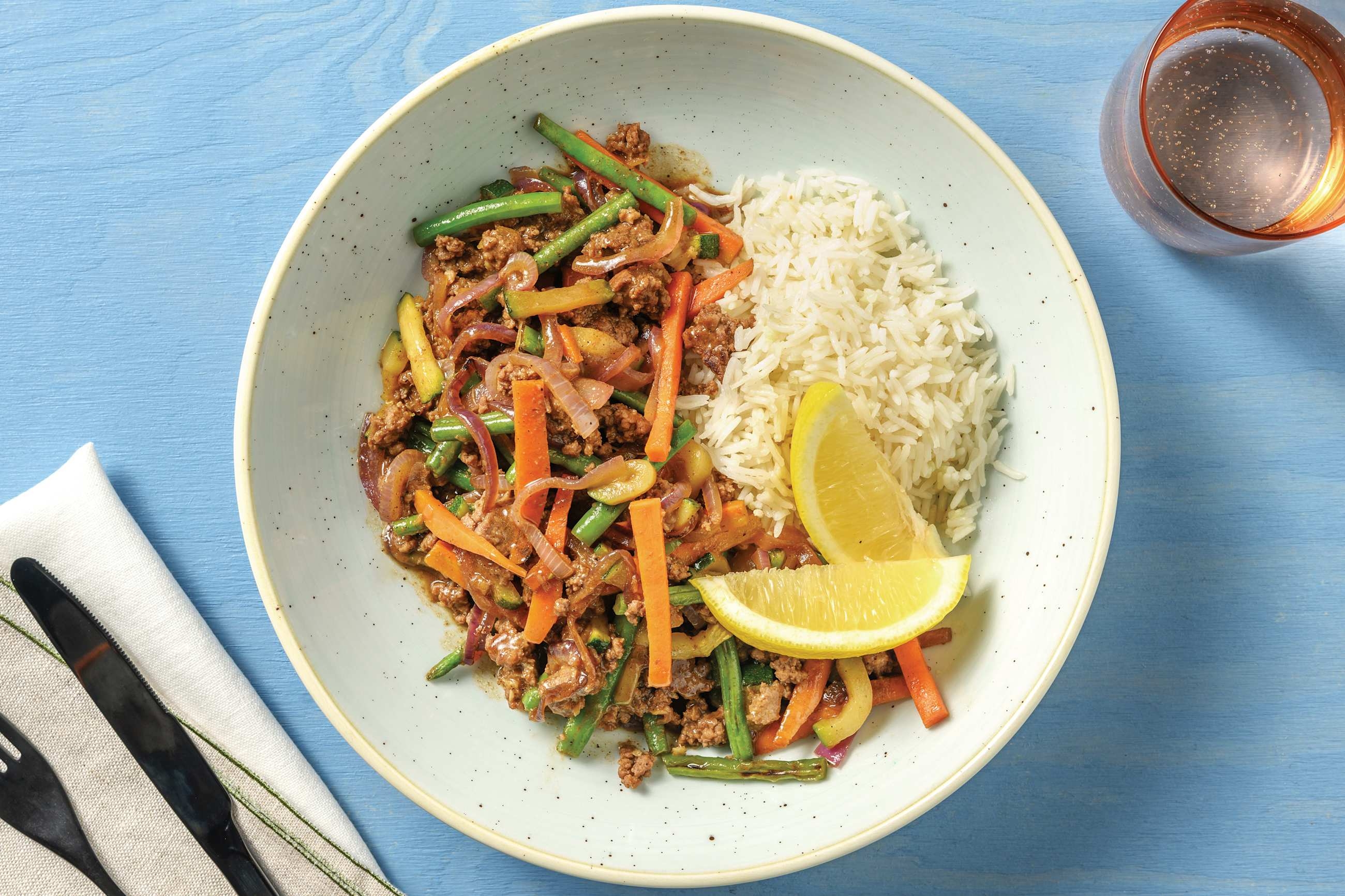 NZ Thai Seven Spice Beef Bowl