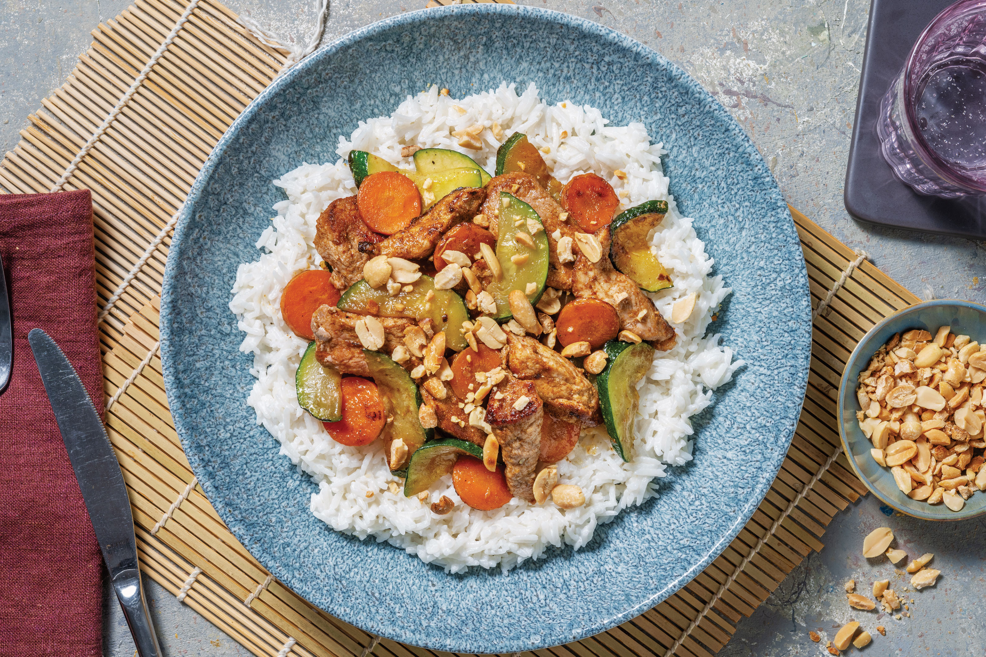 Thai-Spiced Pork & Veggie Stir-Fry