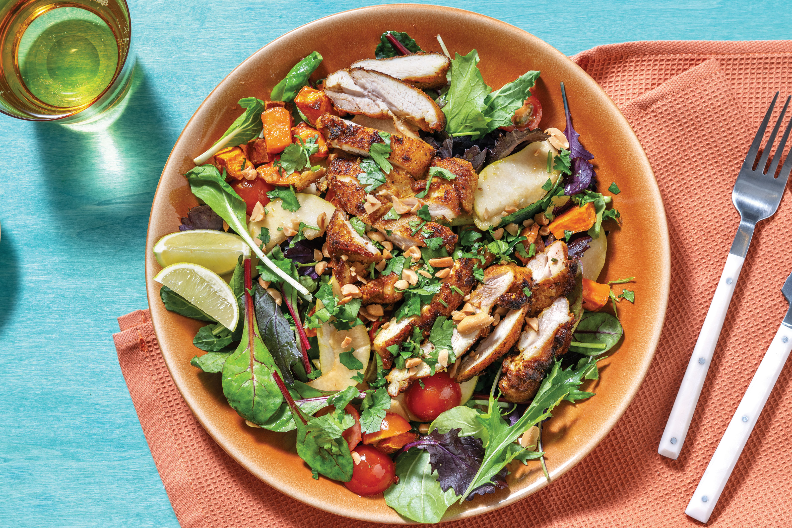 Thai-Style Chicken & Roast Sweet Potato Salad