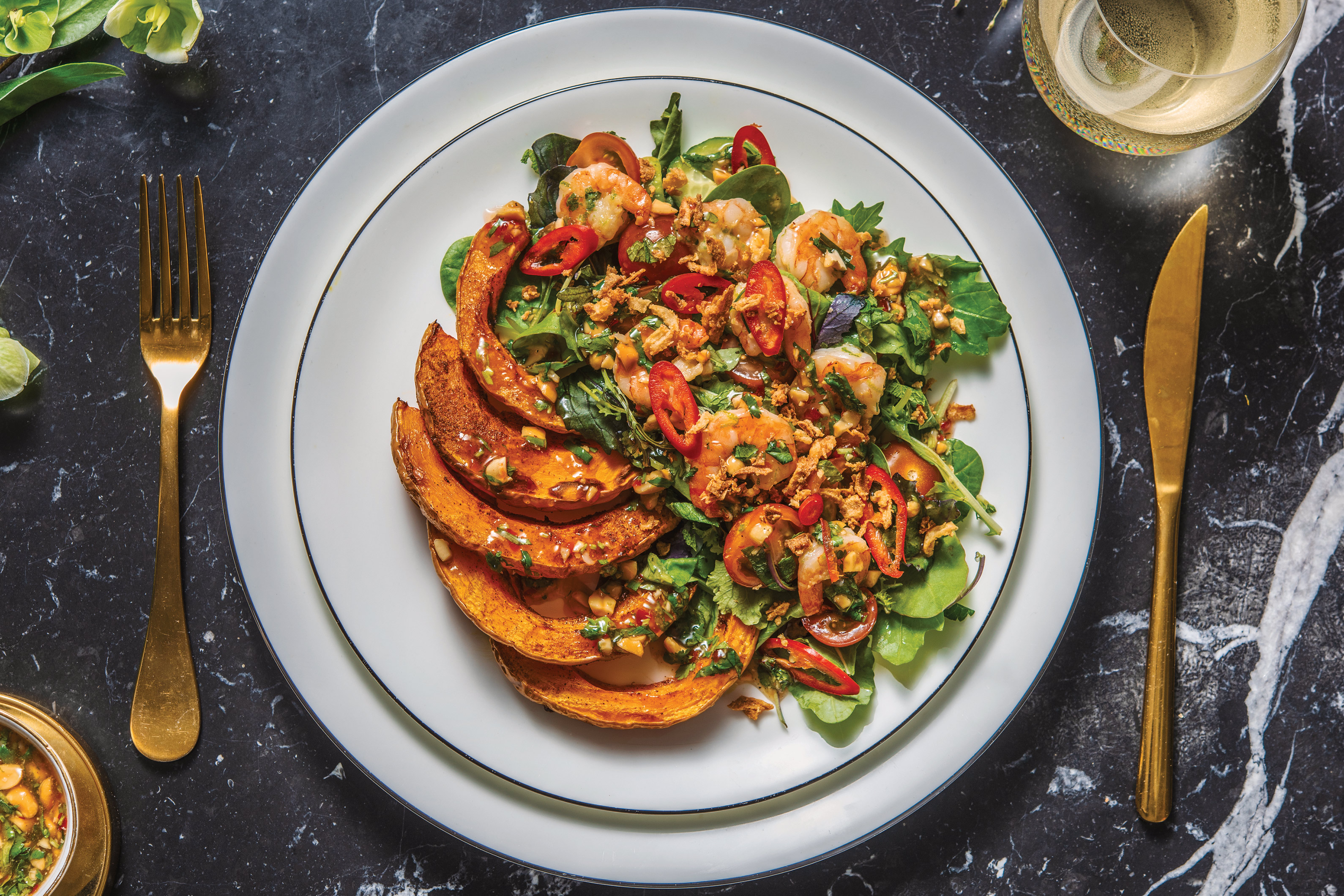 Thai-Style Prawn & Pumpkin Salad