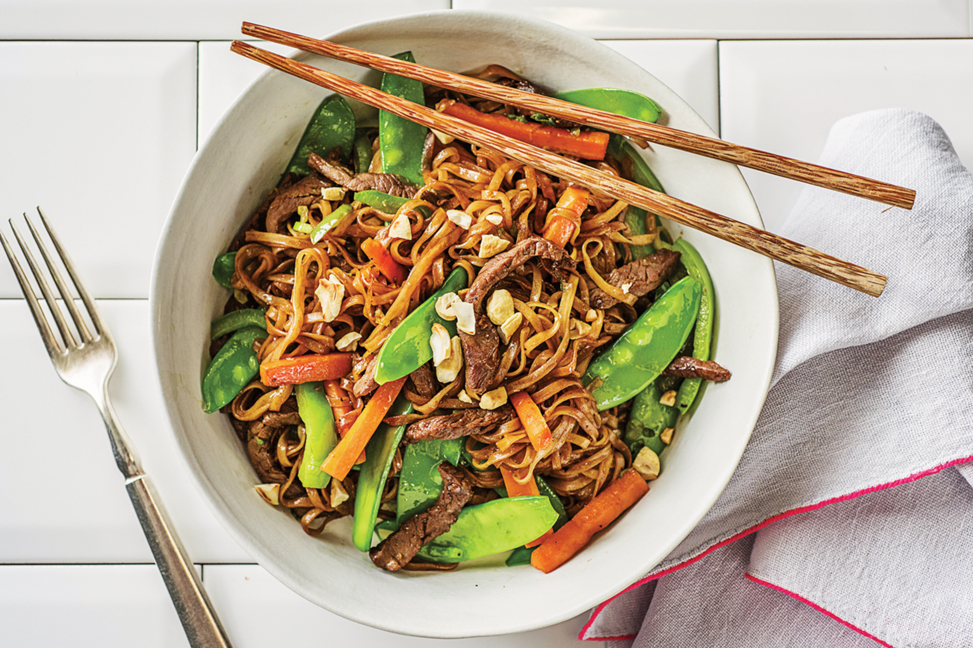Thai Stir-Fried Sweet Soy Beef Noodles