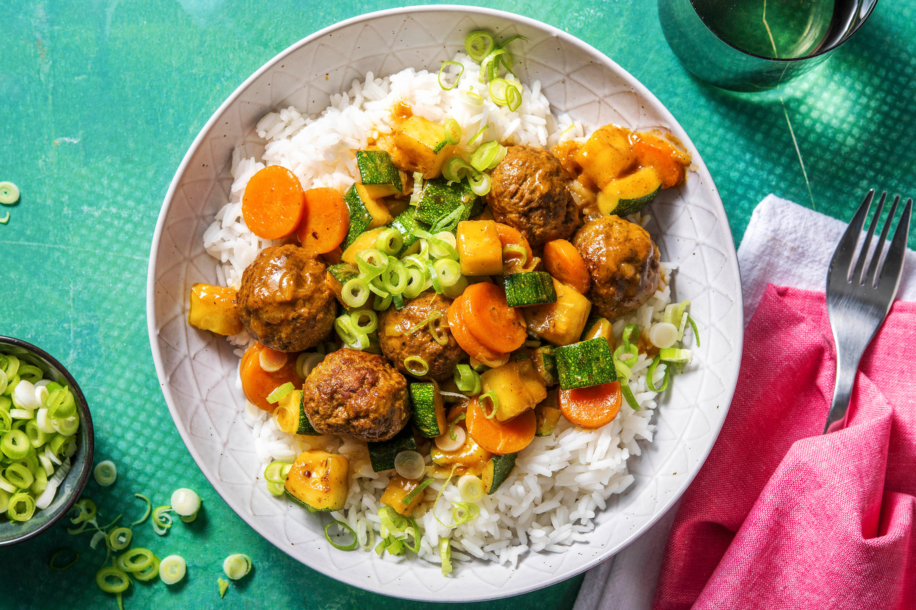 Thai Yellow Beef Meatball Curry