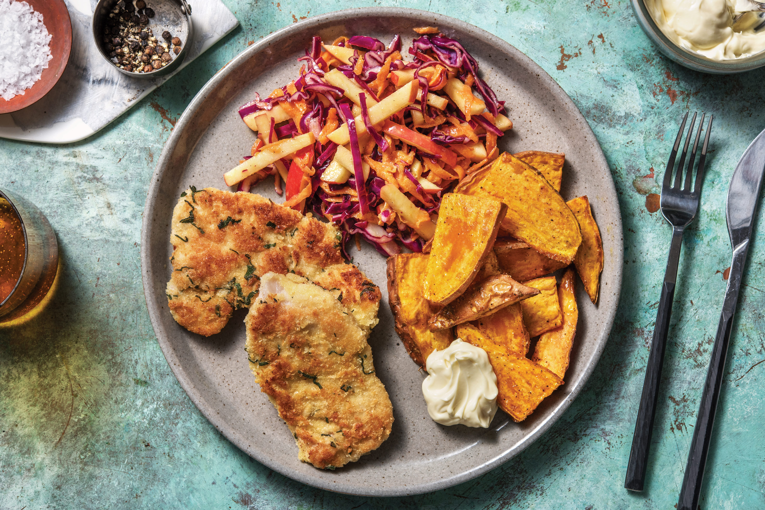 Sage & Parmesan Crumbed Pork