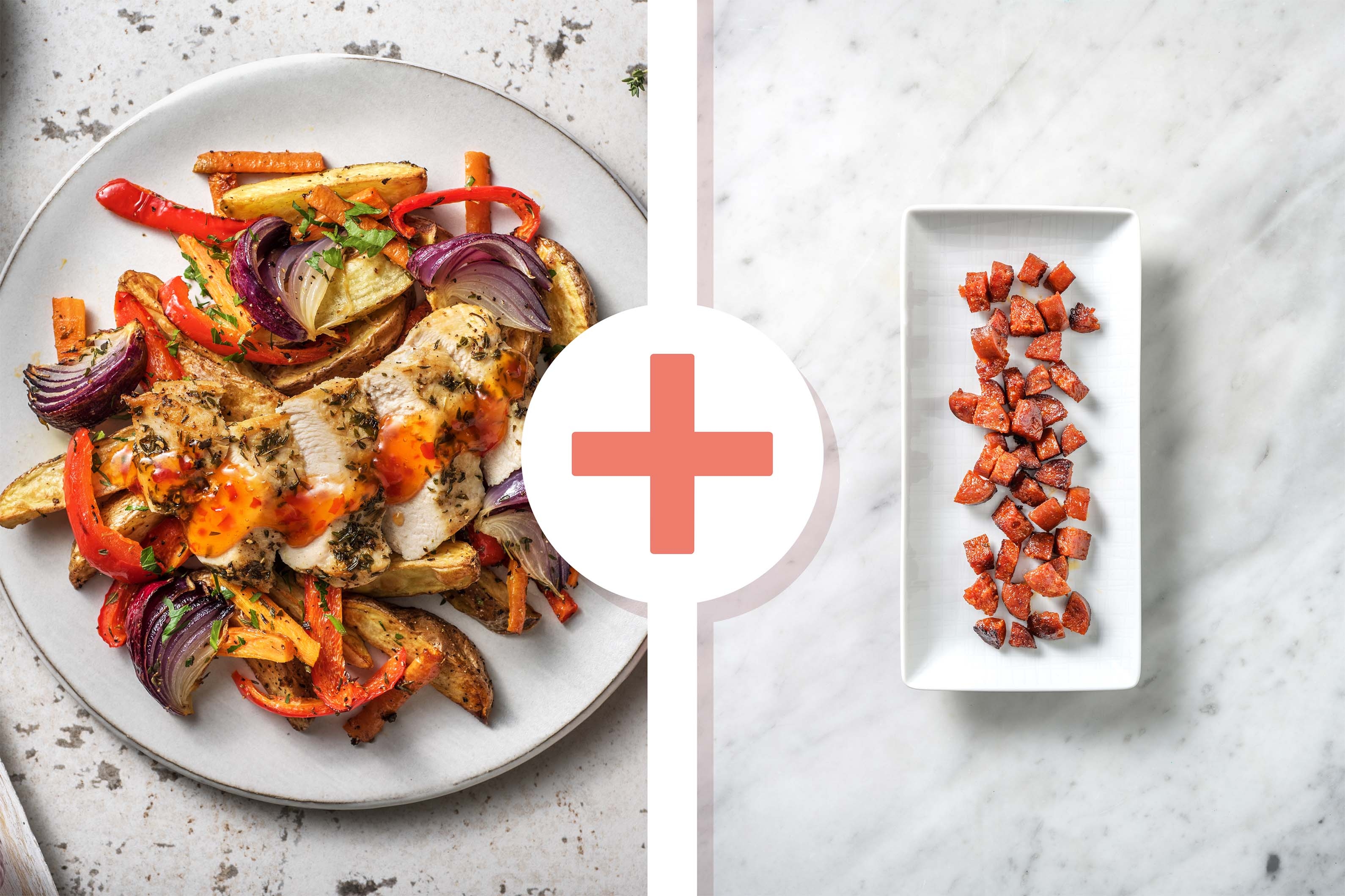 Thyme Roast Chicken with Chorizo