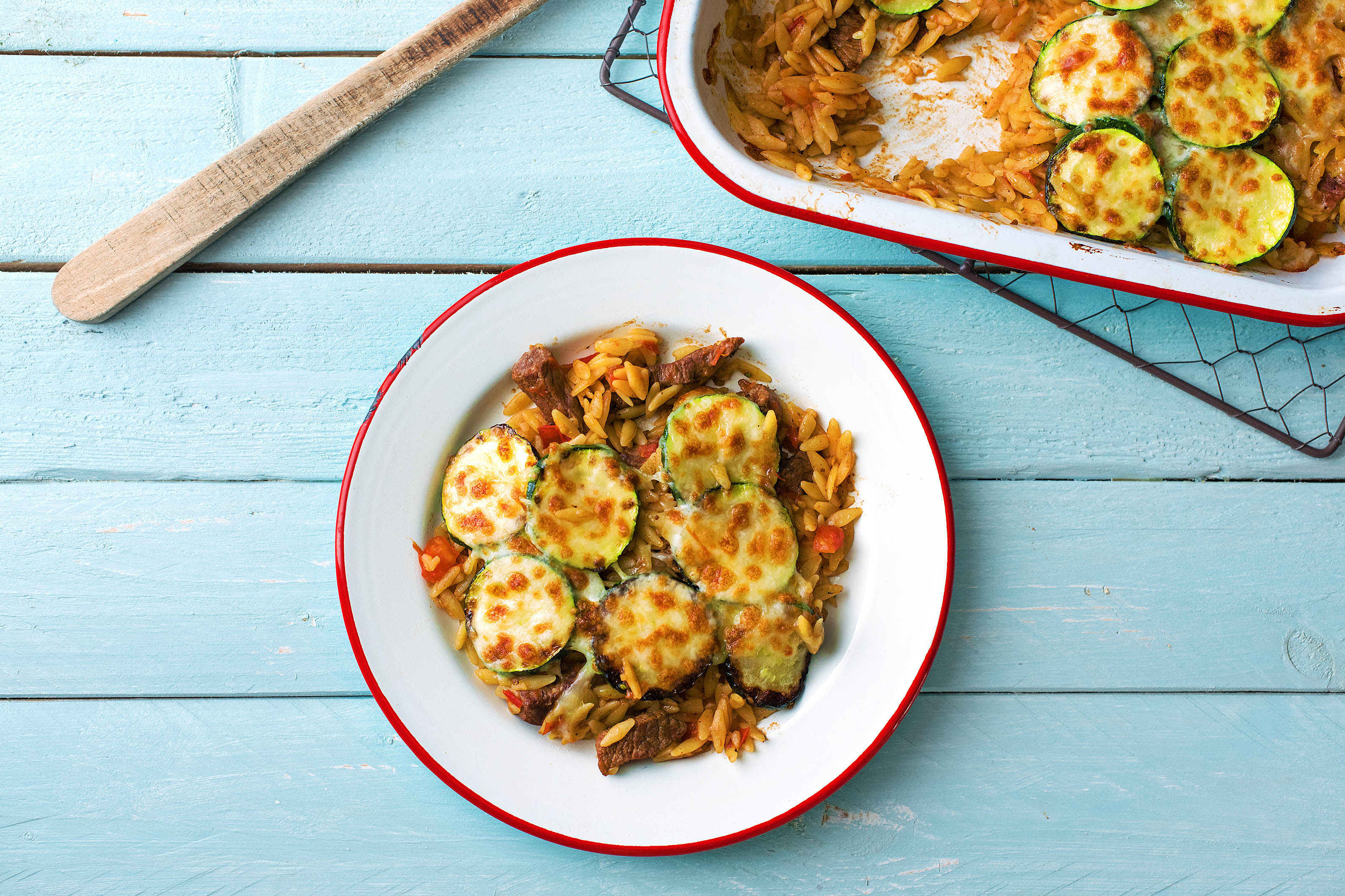 "Giouvetsi"-Rindergeschnetzeltes