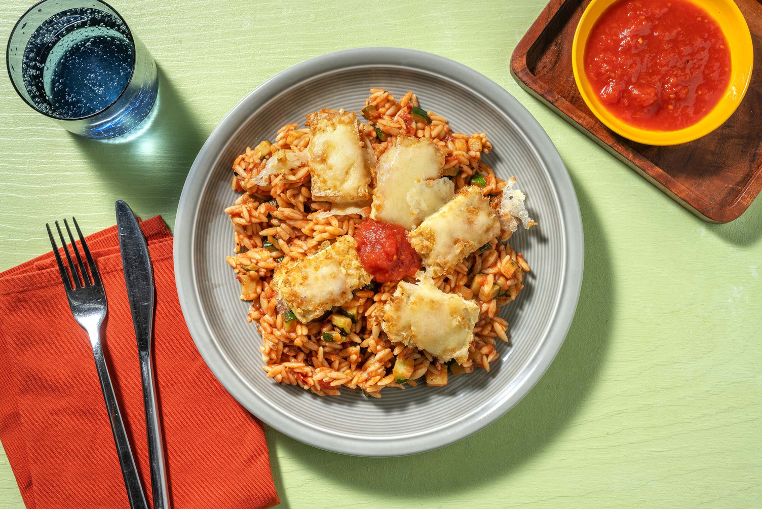 Tofu parmesan croustillant