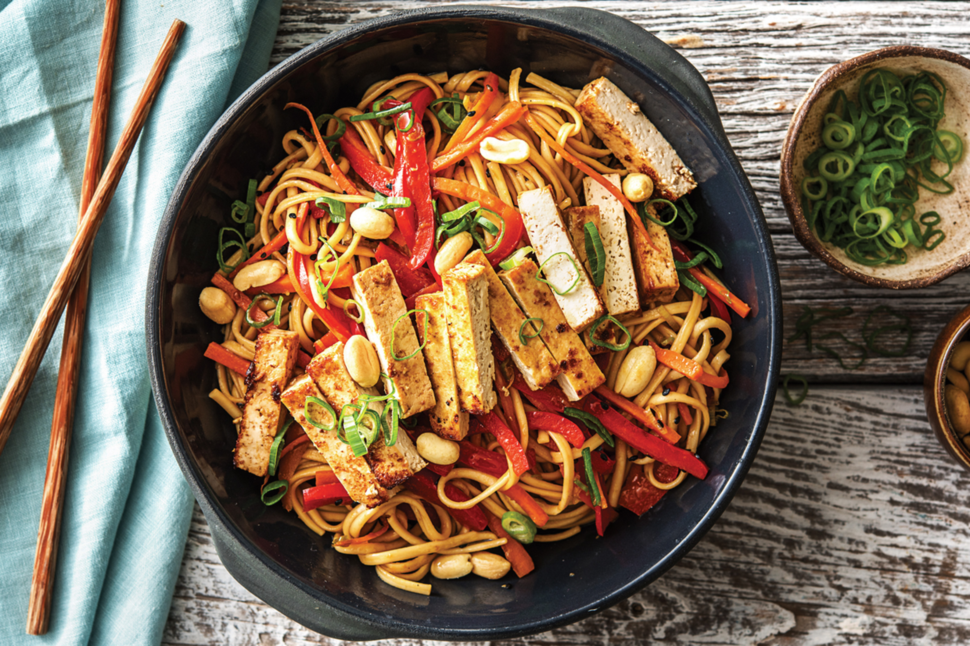 Speedy Malaysian Tofu Noodle Bowl