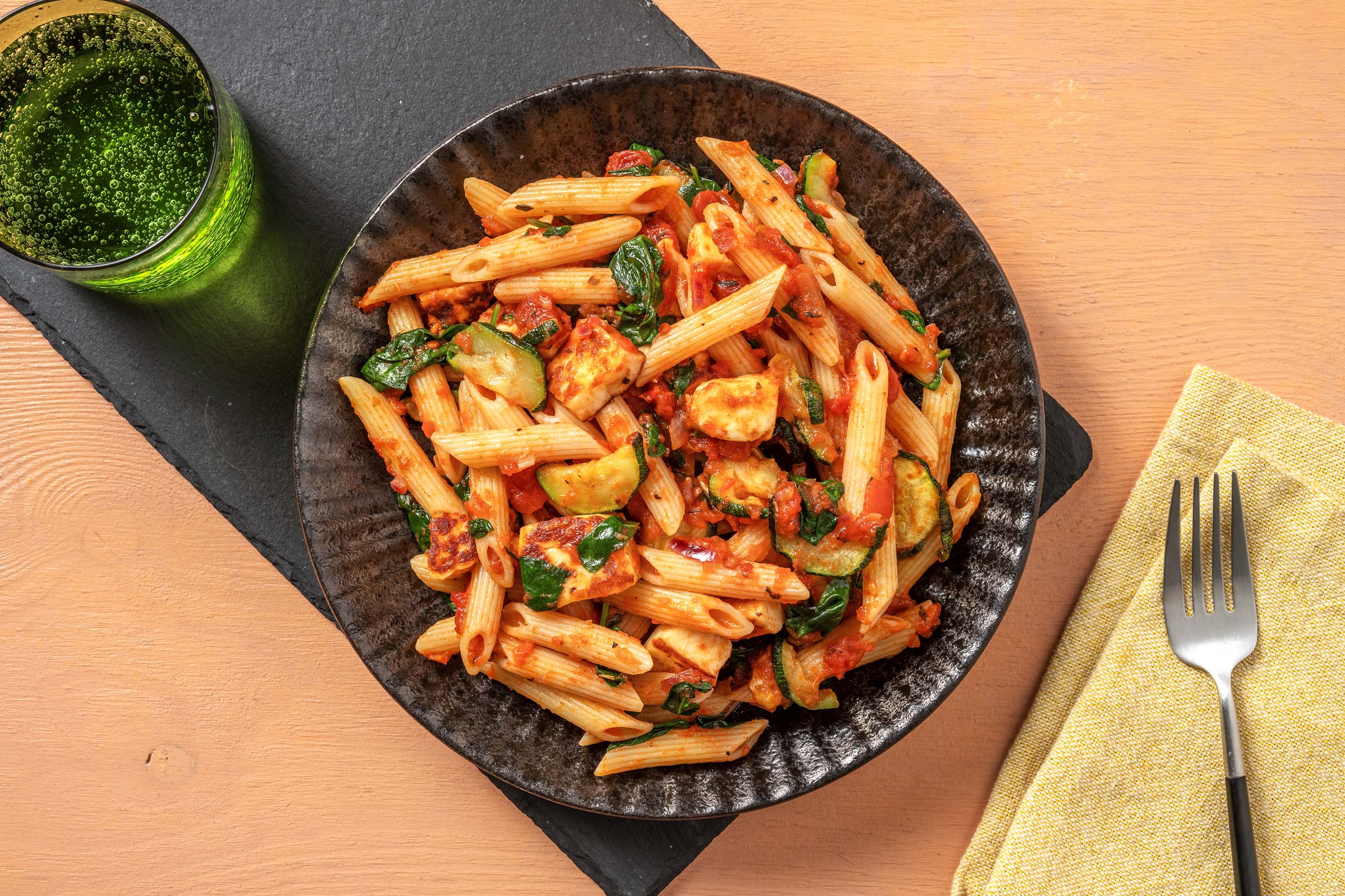Tomato and Halloumi Penne