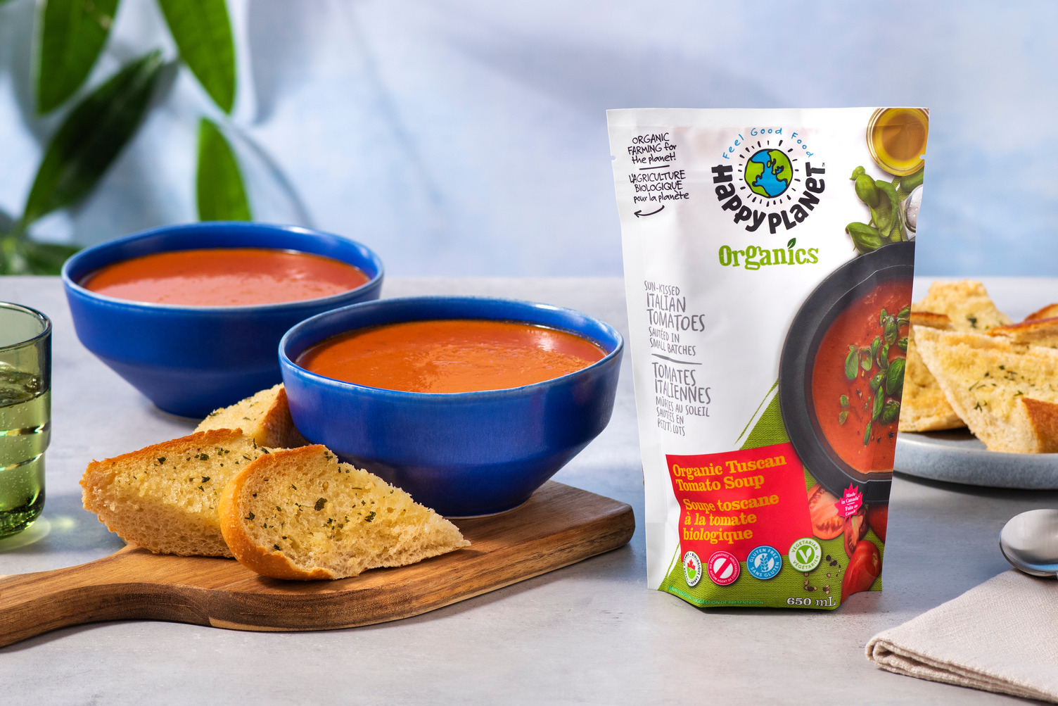 Tomato Soup w/ Garlic Bread