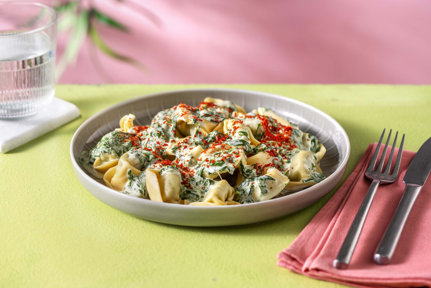 Tortellini ricotta et épinards