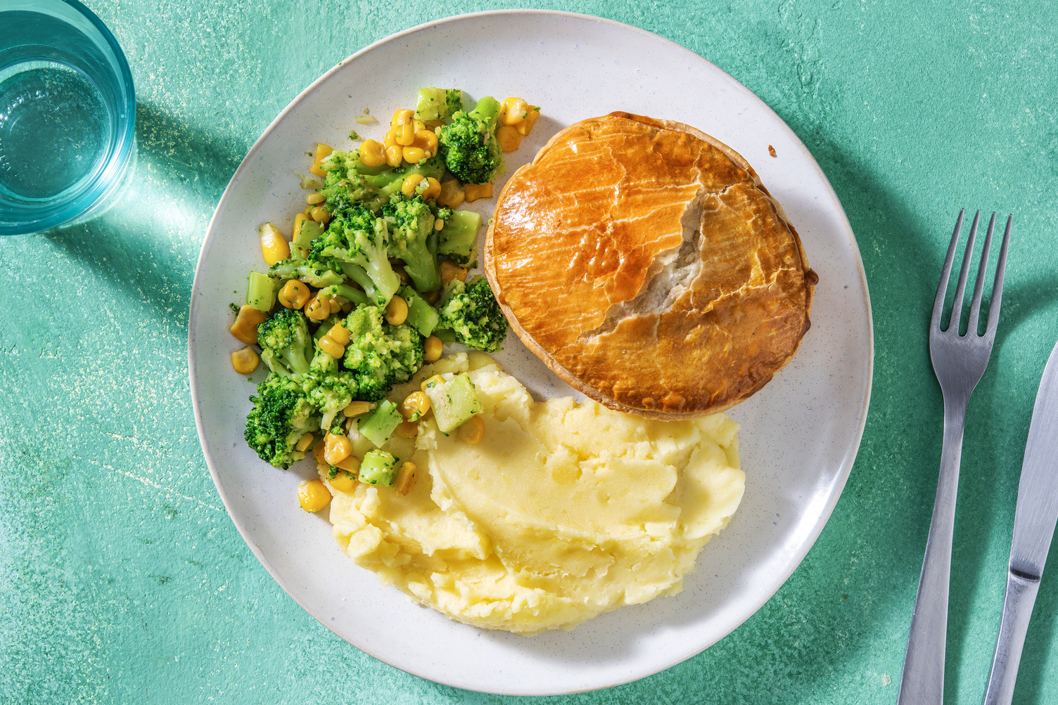 Pastei met gekruid gehakt 