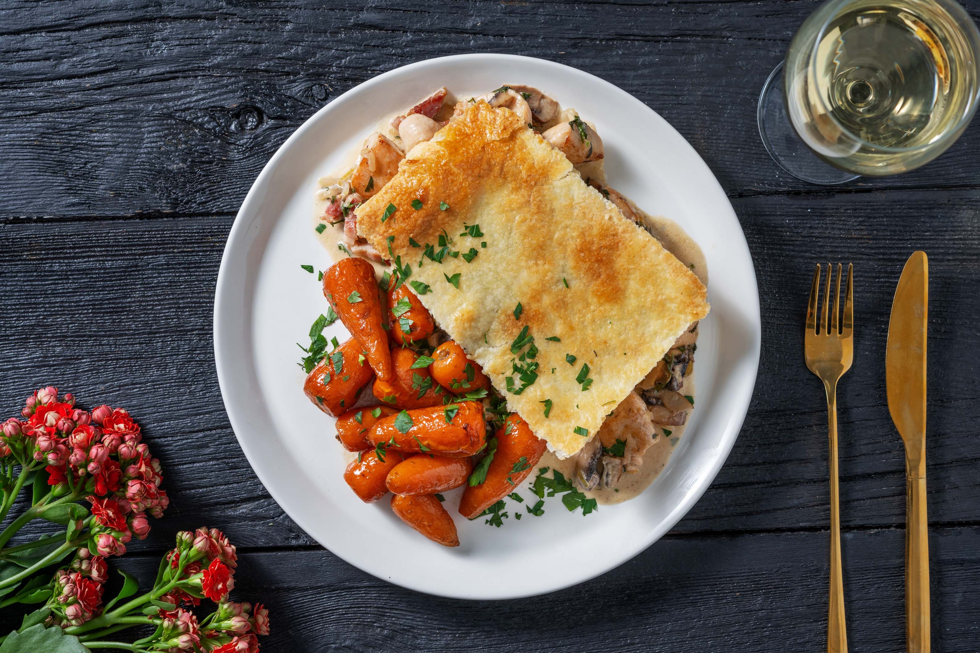 Truffled Chicken, Bacon and Mushroom Pie