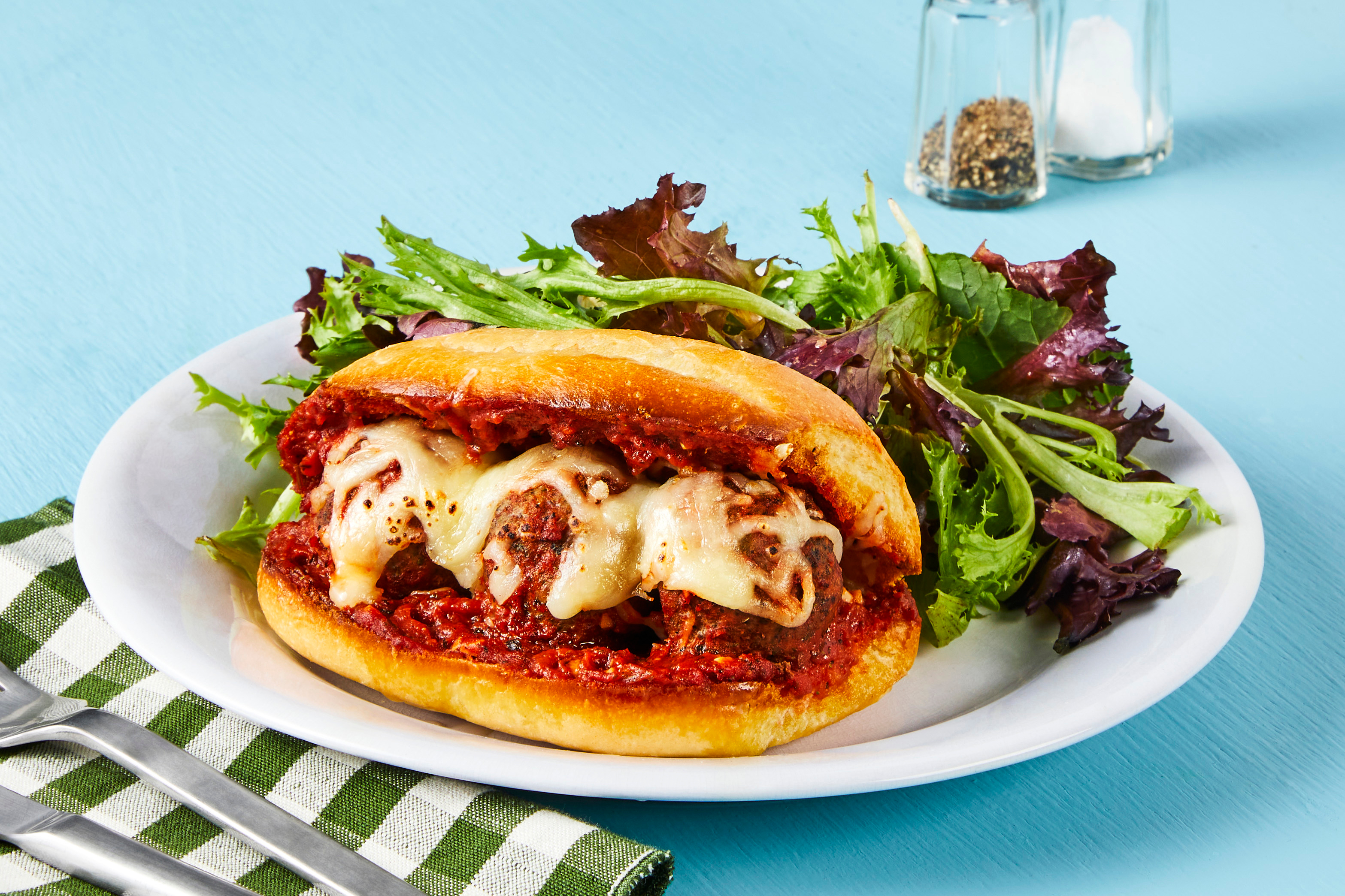 Turkey Meatball Parm Subs