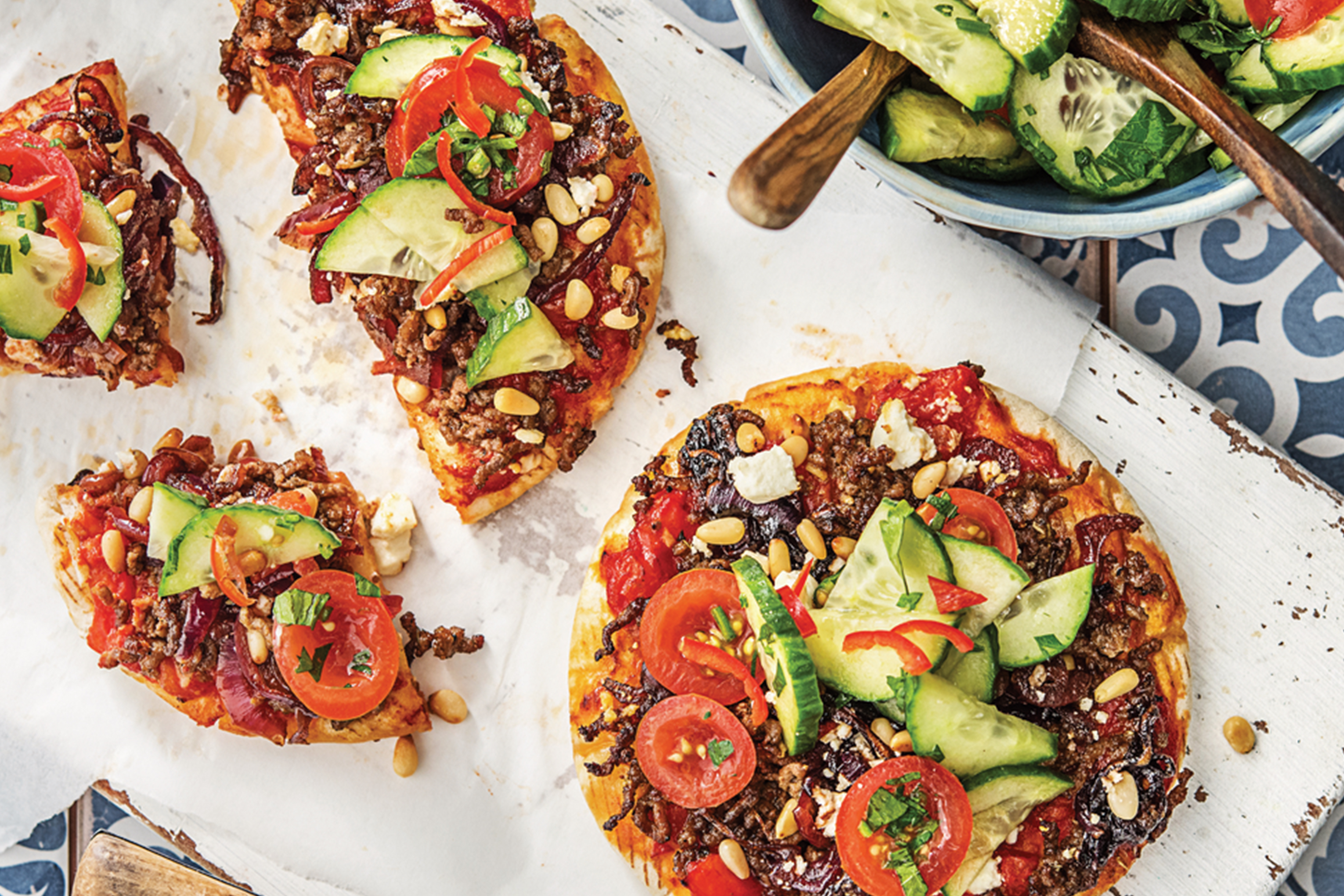 Mini Turkish Beef Baked Pitas