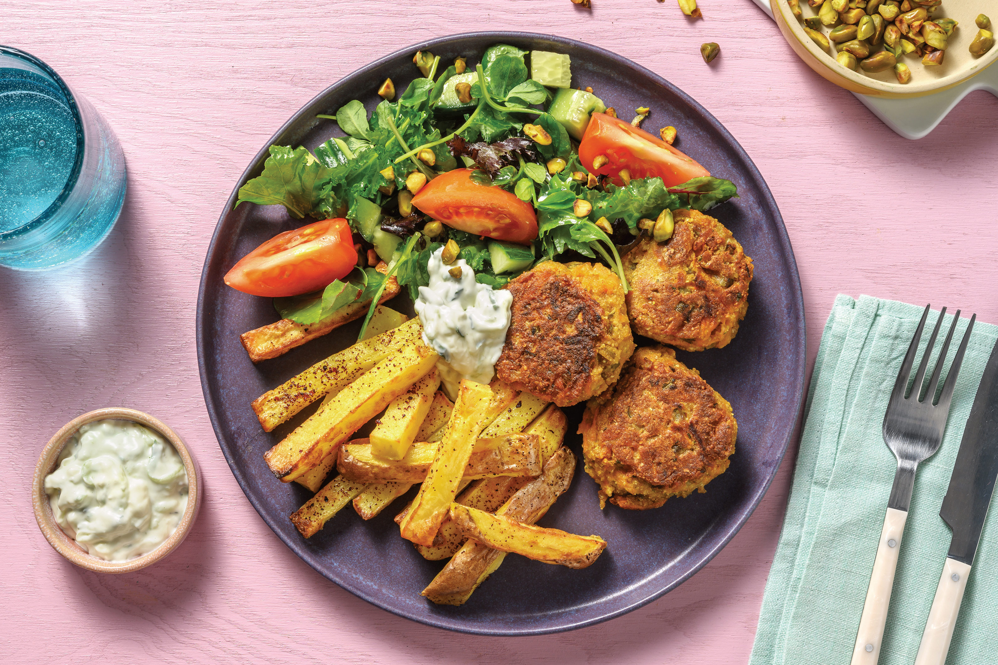Turkish-Style Falafels & Zesty Fries