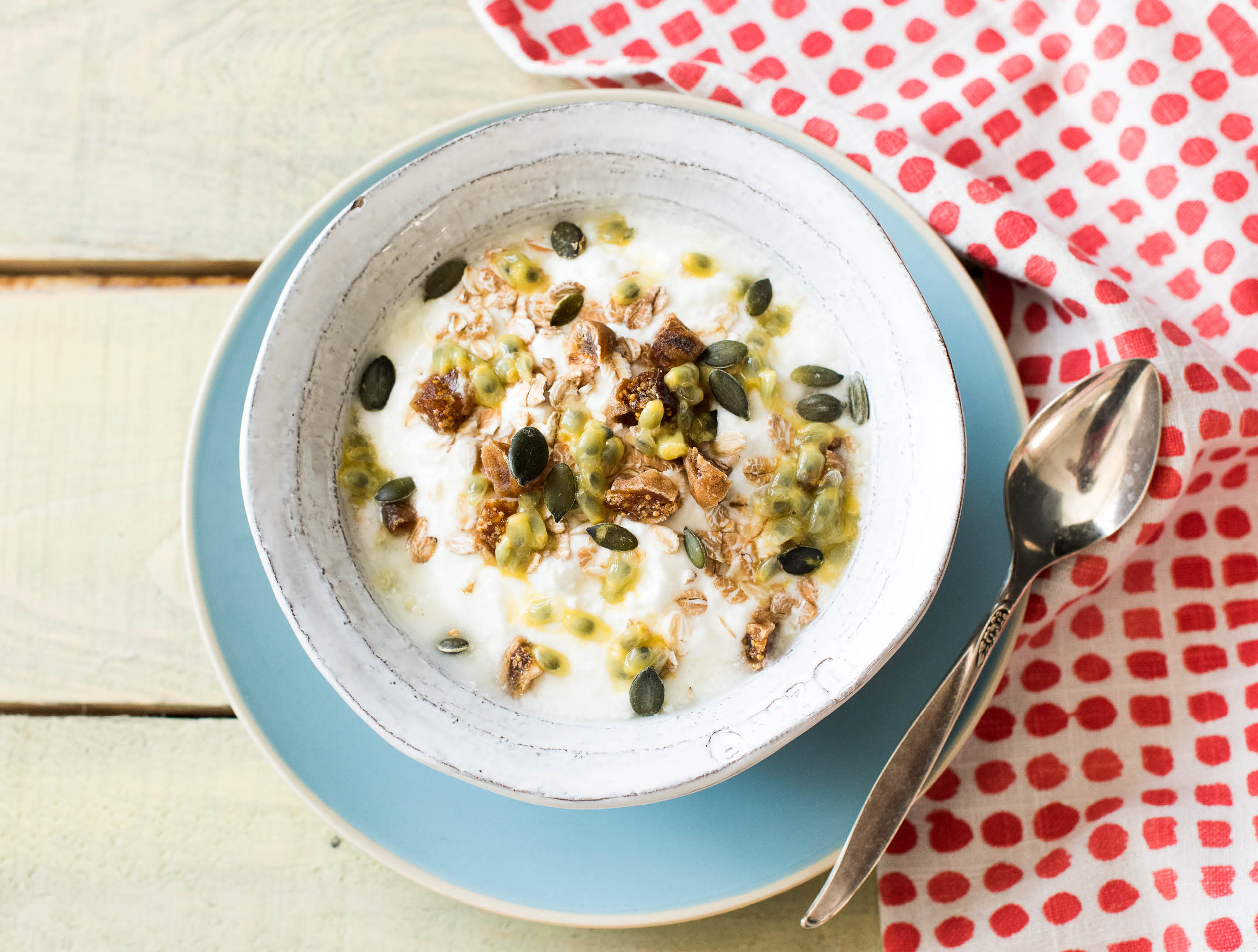 Turkse yoghurt met passievrucht