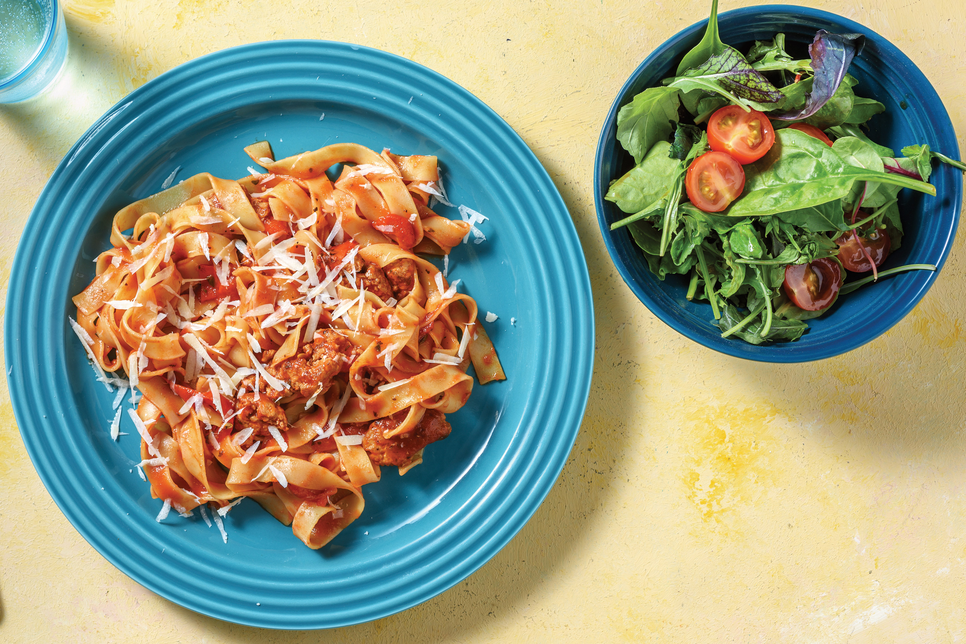 Tuscan Pork & Fresh Fettuccine with Chargrilled Capsicum