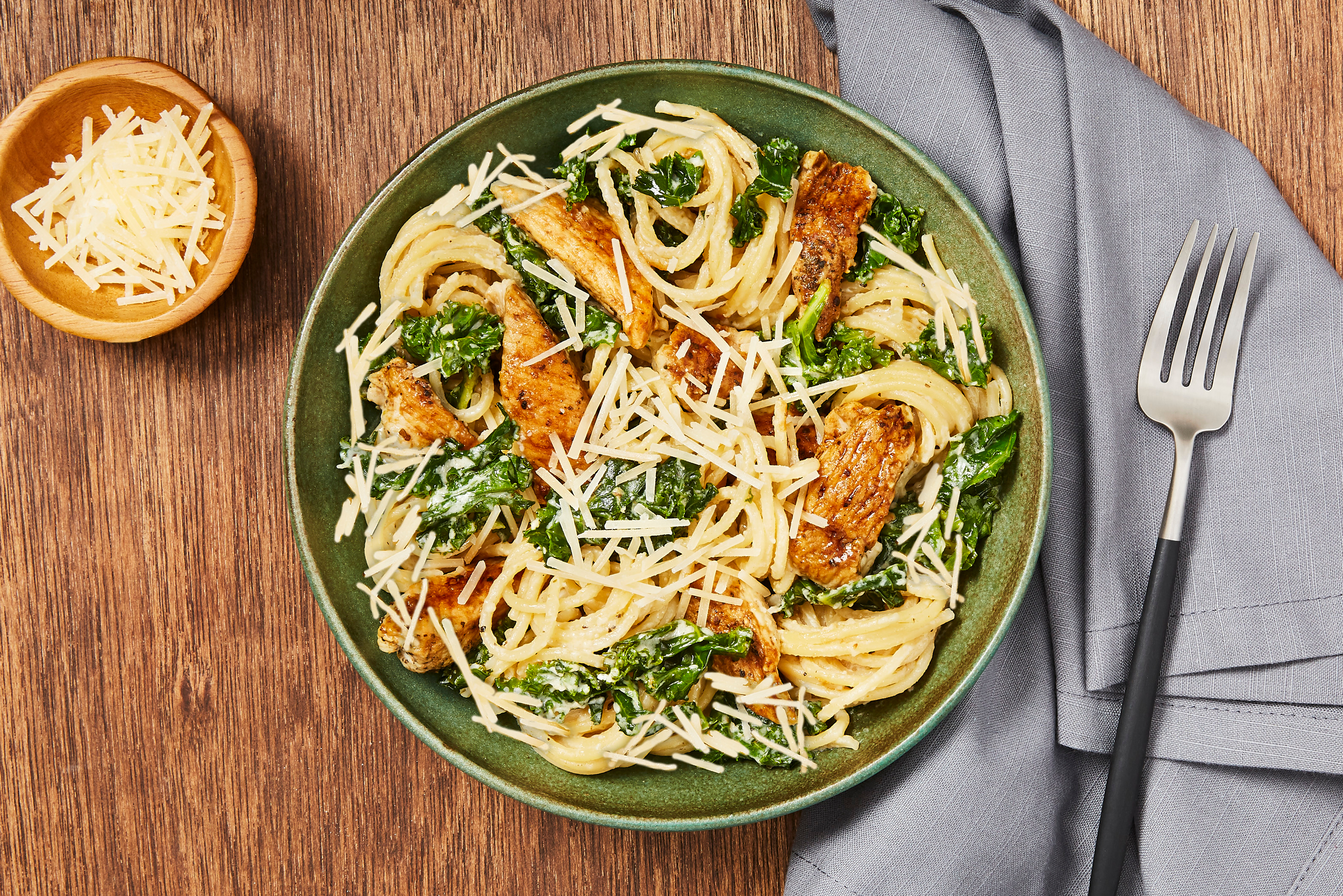 Tuscan Chicken & Kale Spaghetti