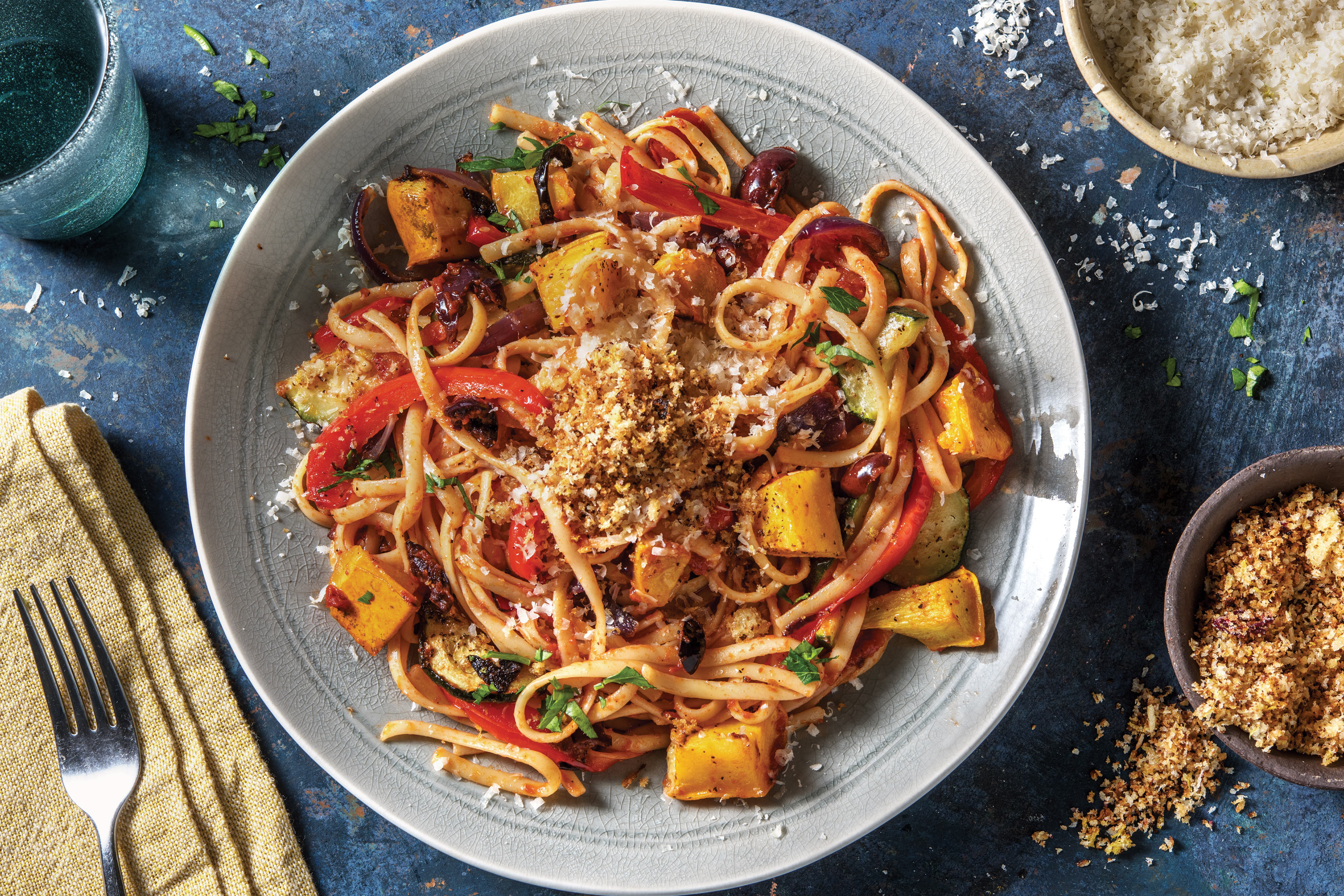 Tuscan Vegetable & Olive Fettuccine