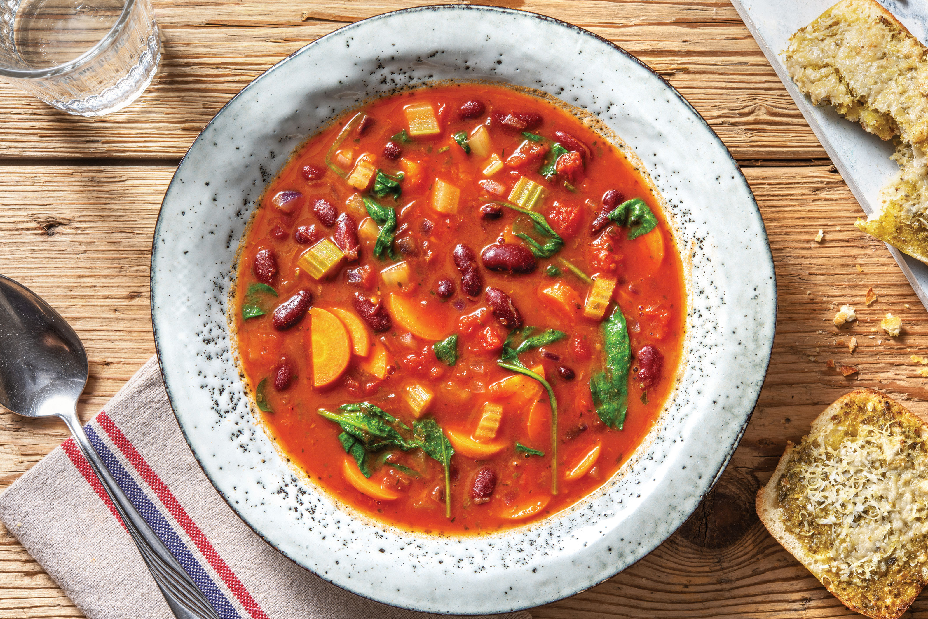 Tuscan Veggie Bean Soup
