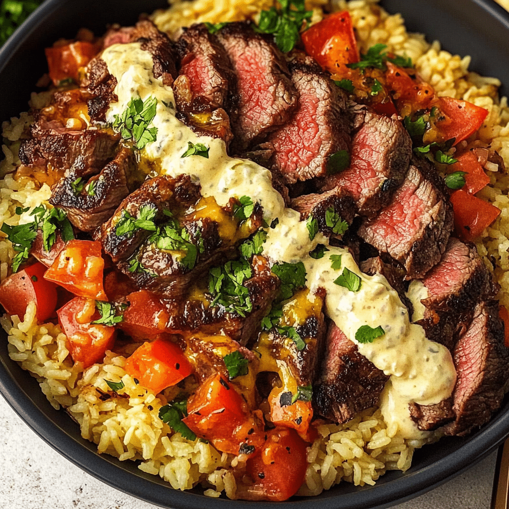 Riso con manzo e queso