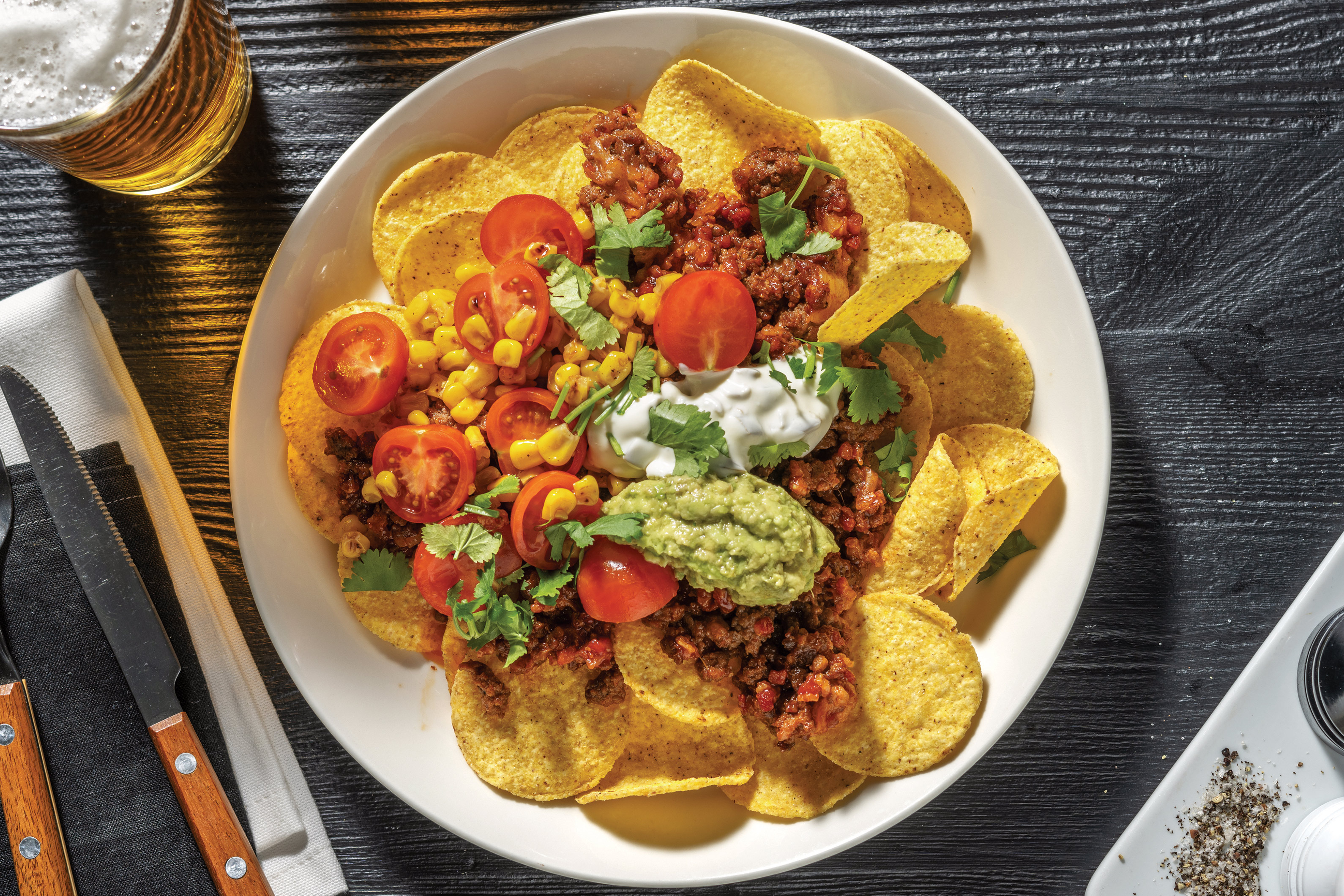 Ultimate BBQ Beef & Bacon Nachos